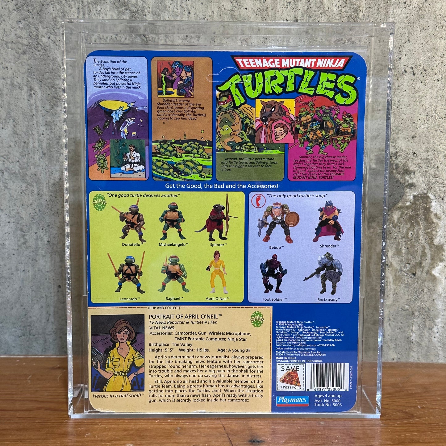 April O’Neil TMNT 1988 MOC AFA 80 Grade Ninja Turtles Action Figure Toy