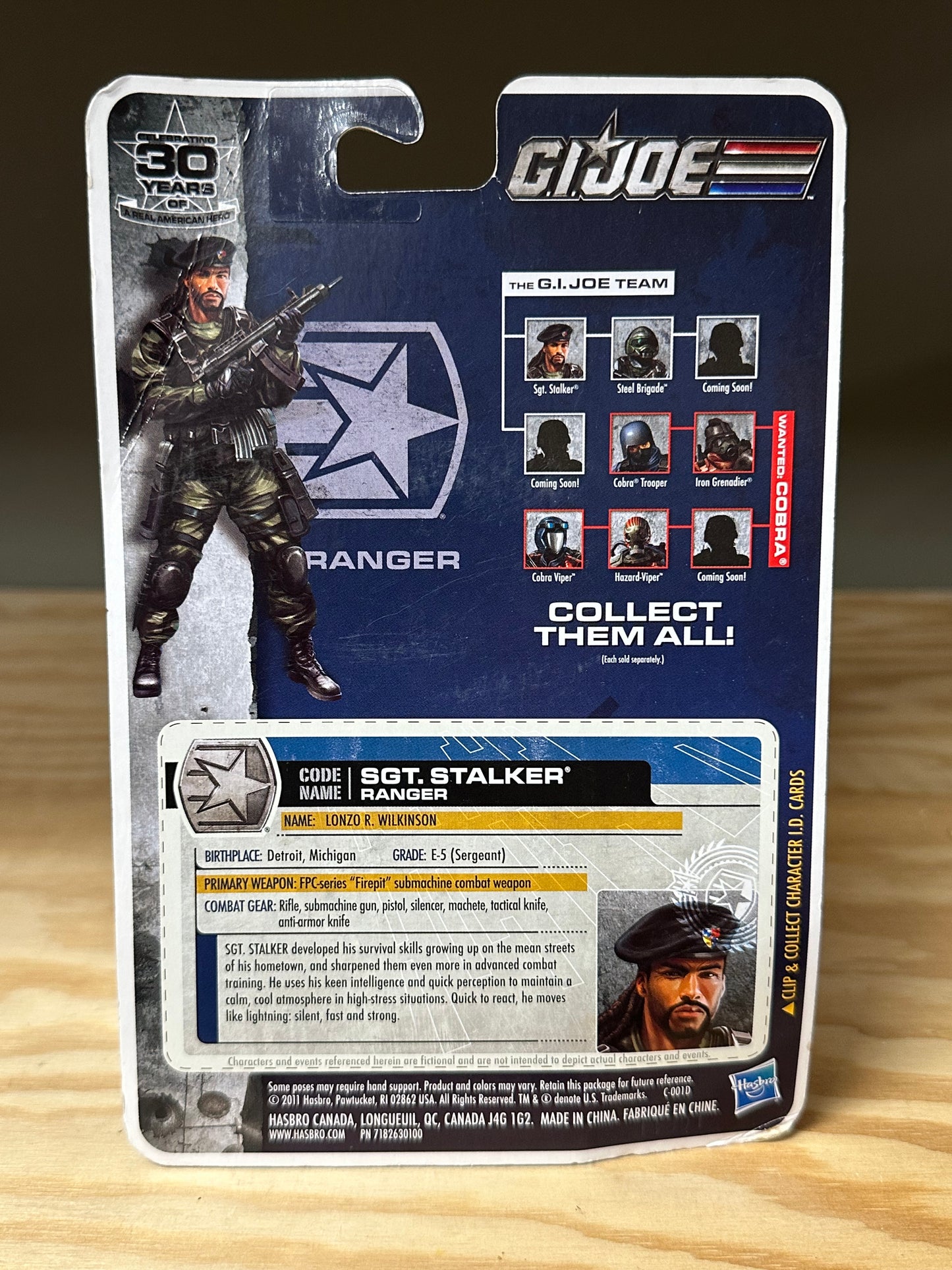 GI Joe Pursuit of Cobra Sgt. Stalker Sealed Action Figure Toy