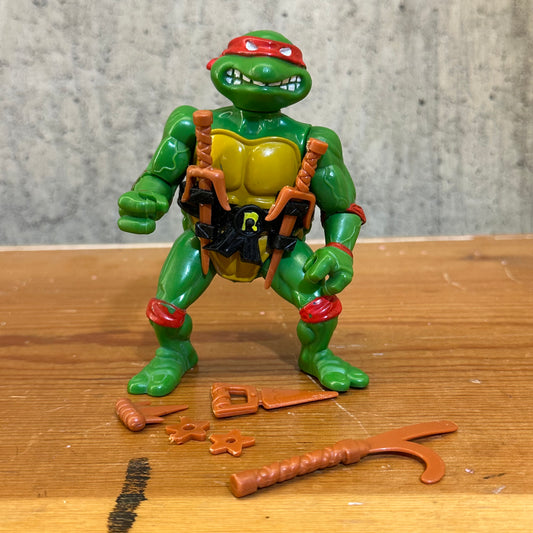 Raphael TMNT Hard Head 1988 Complete Vintage Ninja Turtles Action Figure Toy