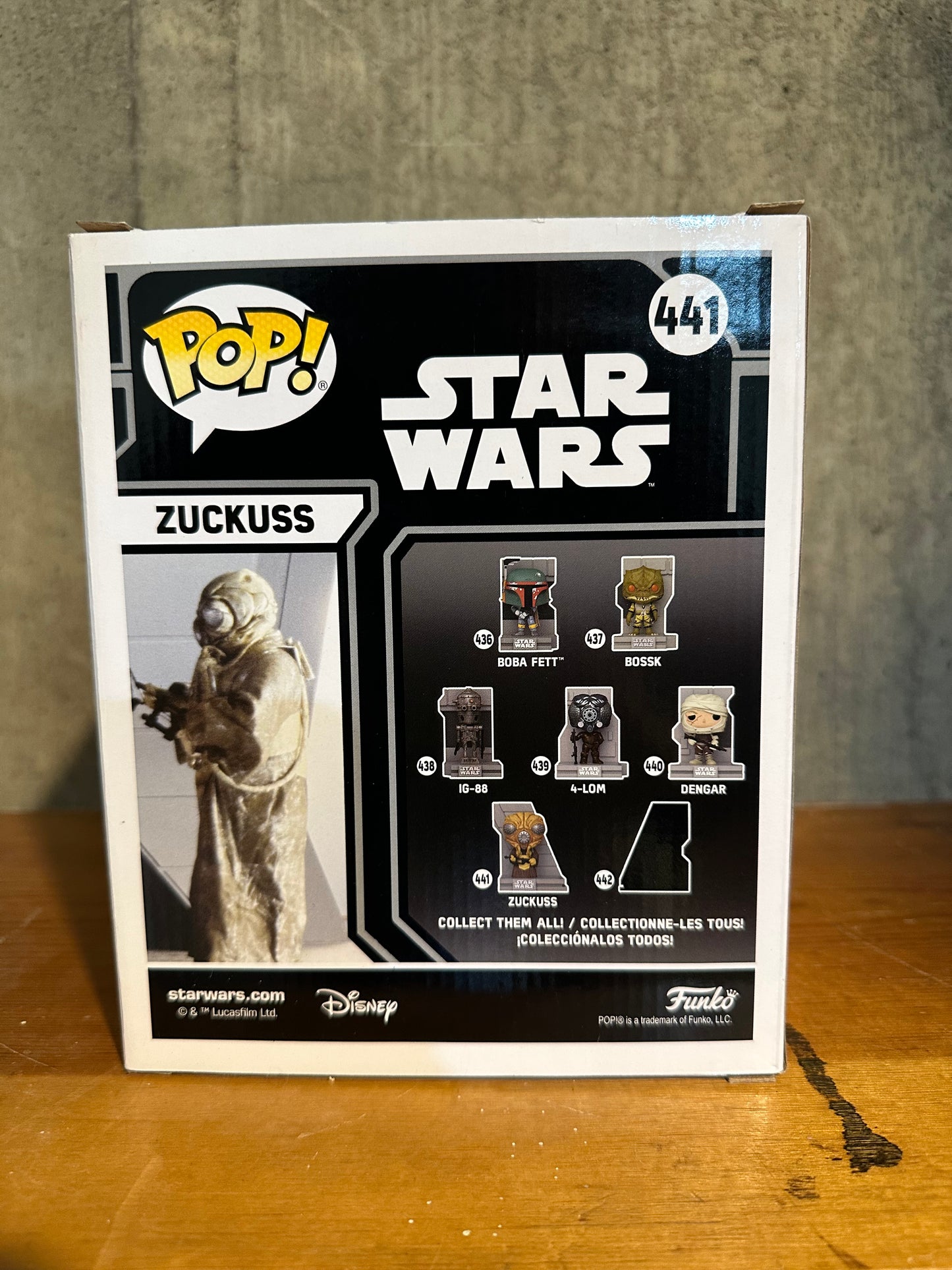 Funko Pop Zuckuss Star Wars Bounty Hunter Collection Toy
