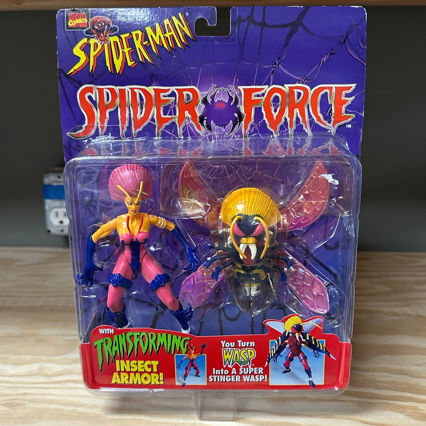 Wasp Spiderman Spider Force Sealed MOC Marvel Action Figure Toy