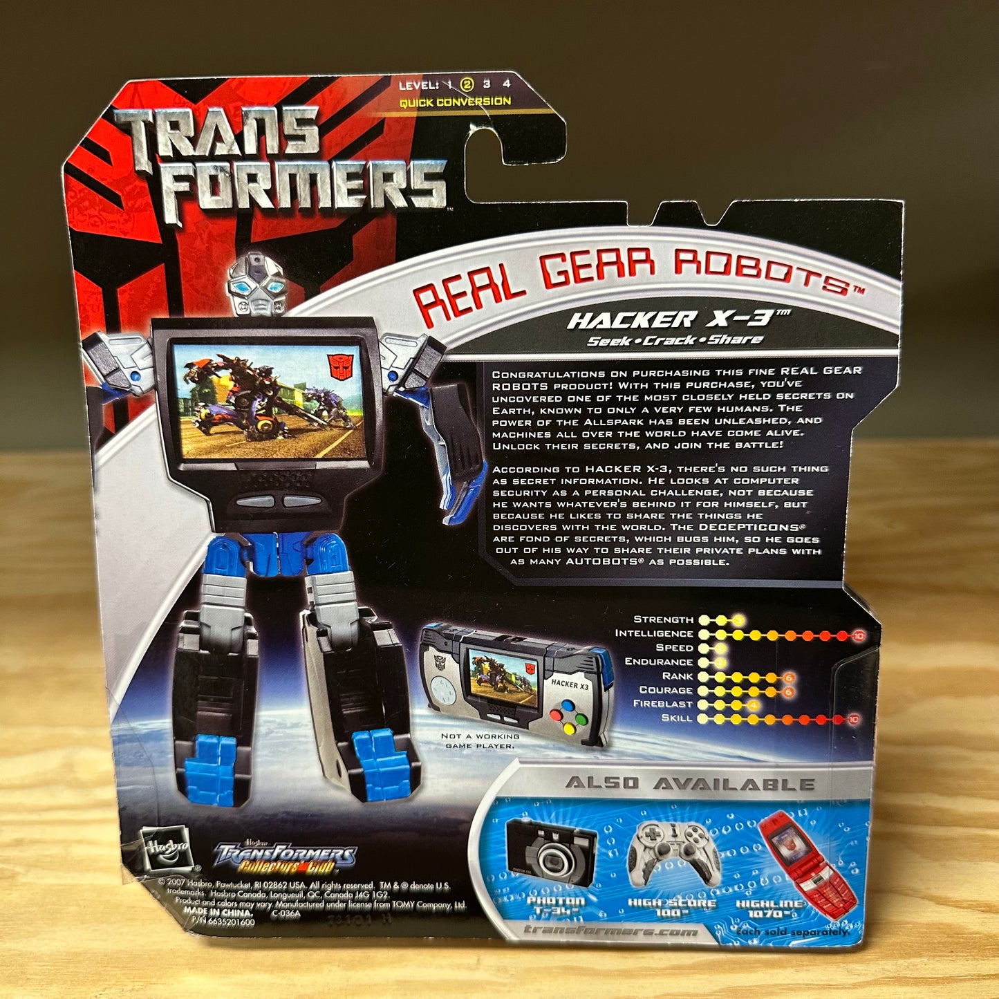 Transformers Movie Hacker X-3 Real Gear Robots Action Figure Toy Autobot