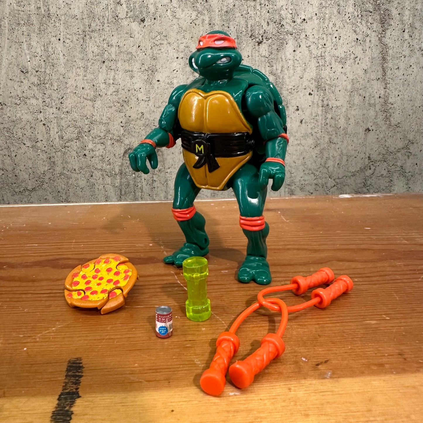 Michaelangelo TMNT Mutations Vintage Ninja Turtles Complete Action Figure Toy
