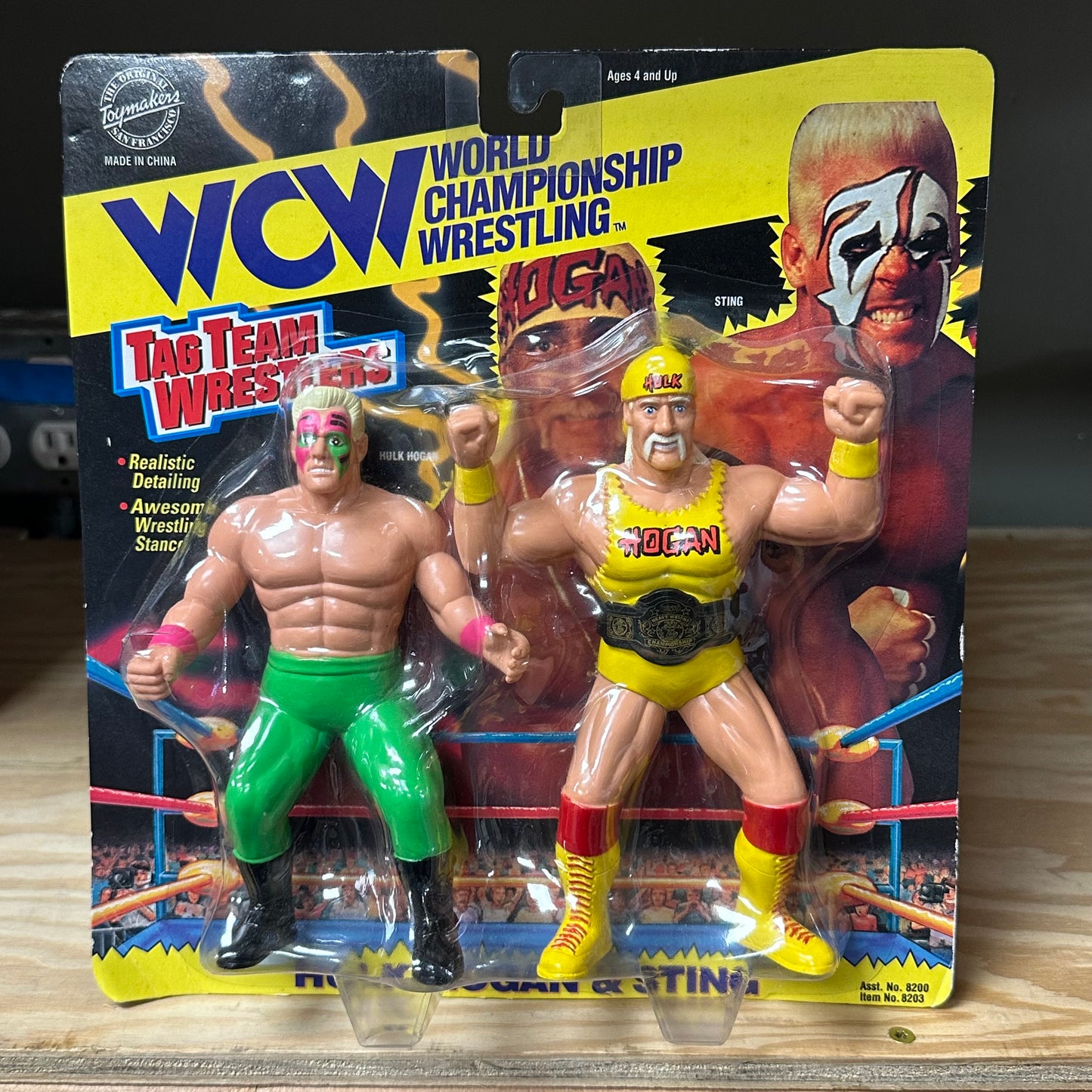 1994 WCW Hulk & Sting Wrestling Action Figure Toy 2-Pack WWE