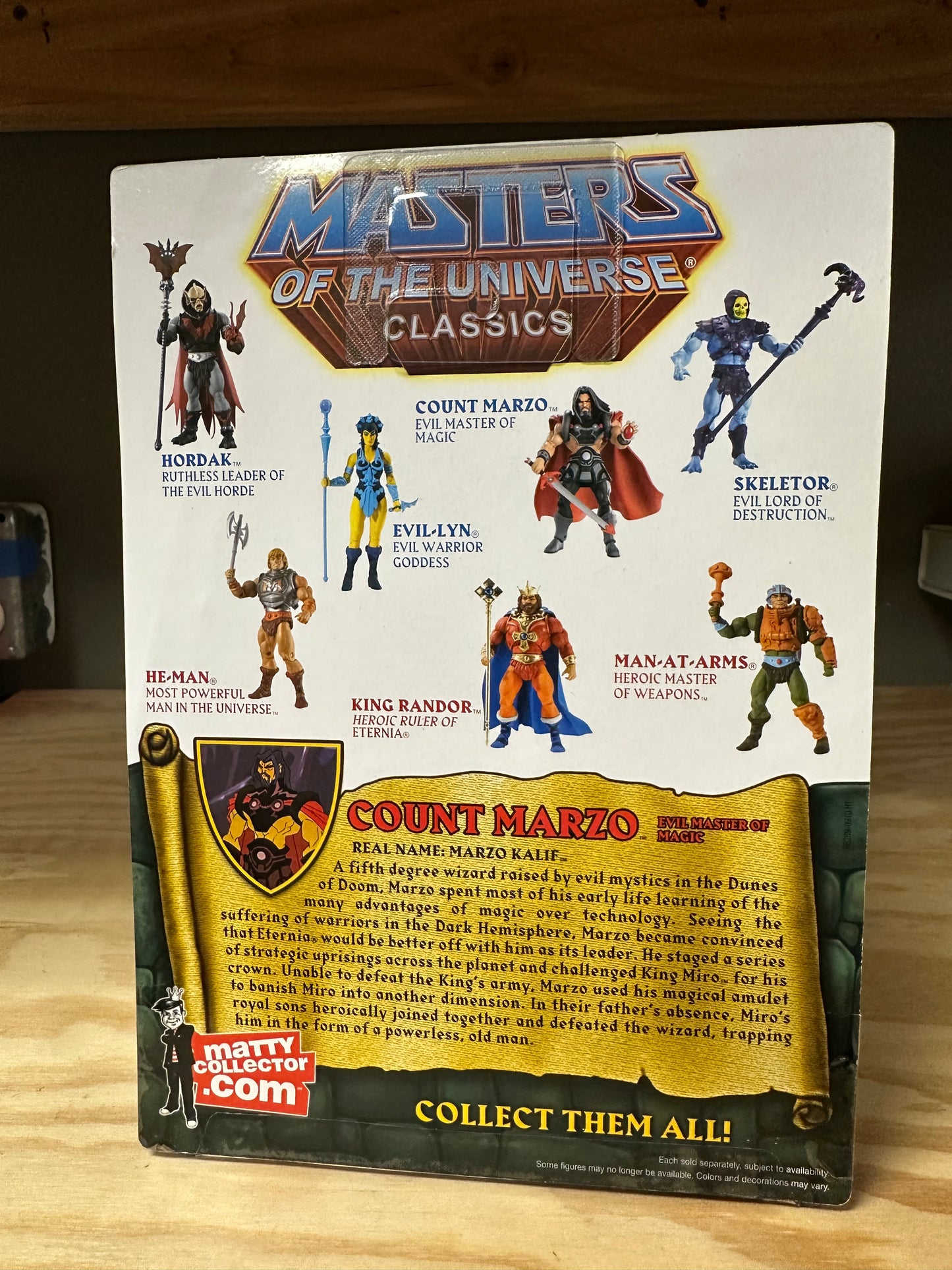 MOTUC Count Marzo Sealed Action Figure Toy Master’s of the Universe MOTU