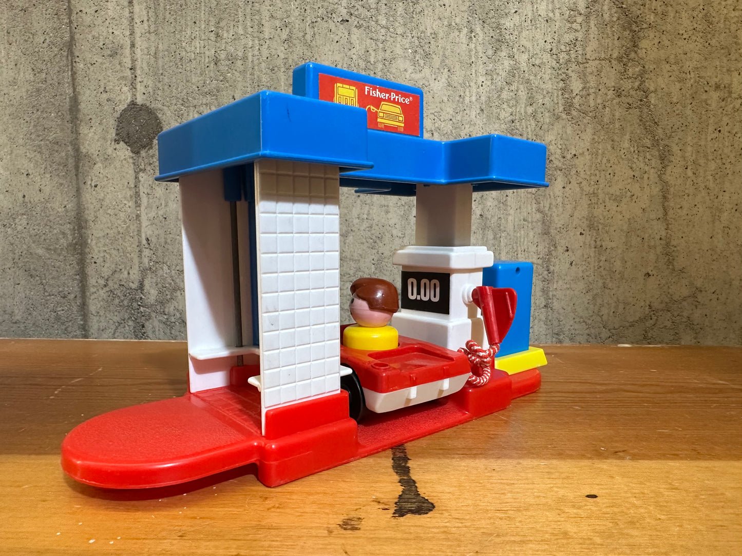 Gas Station 1989 Fisher Price Little People Set