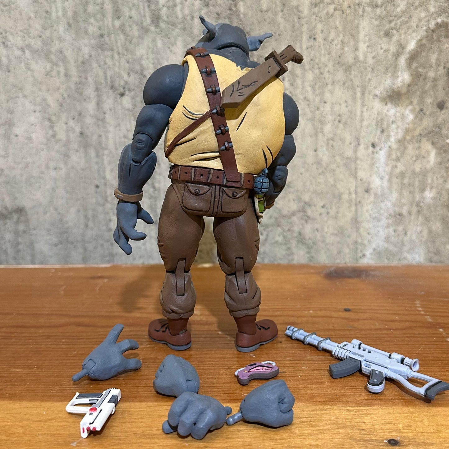 TMNT NECA cartoon Rocksteady