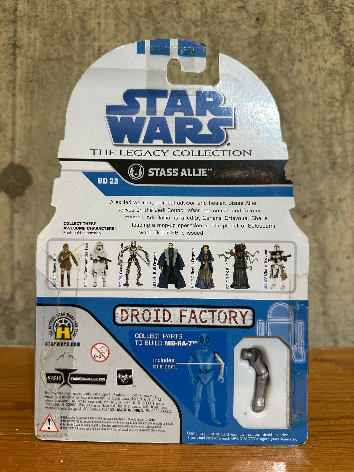Star Wars Legacy Collection Stass Allie