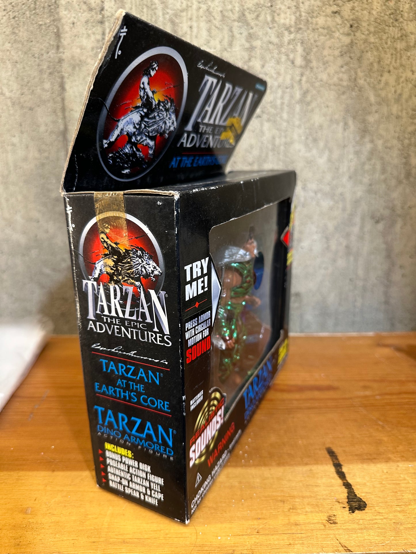 Tarzan Dino Armored Action Figure Trendmasters Sealed Tot