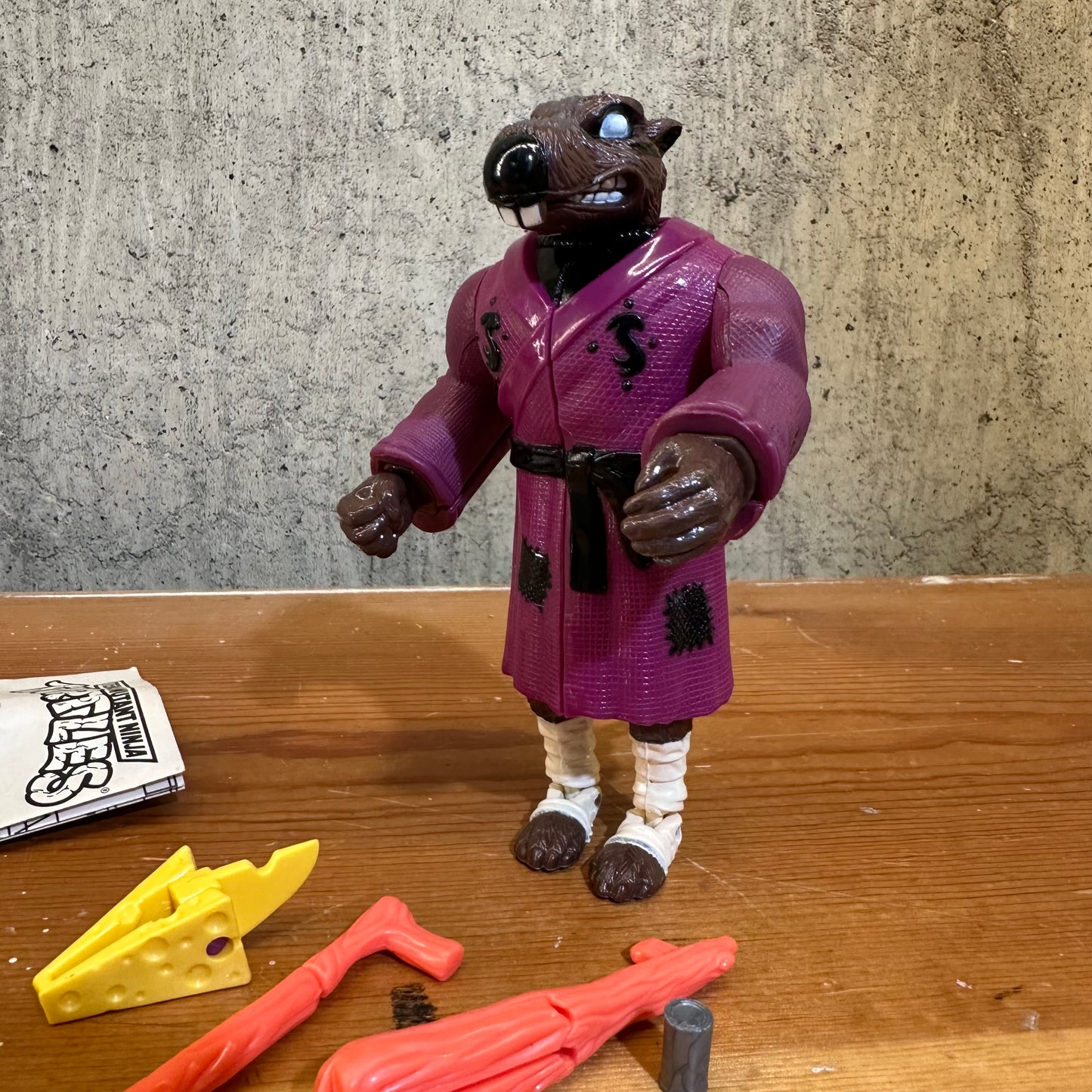 Mutations Splinter Complete Vintage Ninja Turtles Action Figure Toy Broken Arm
