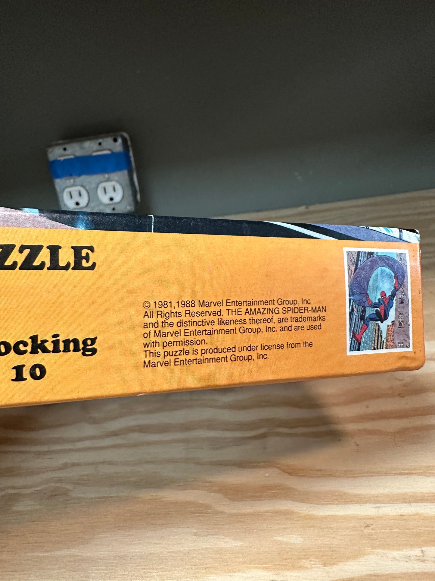 Marvel Spiderman 100 Piece Puzzle Sealed 1988