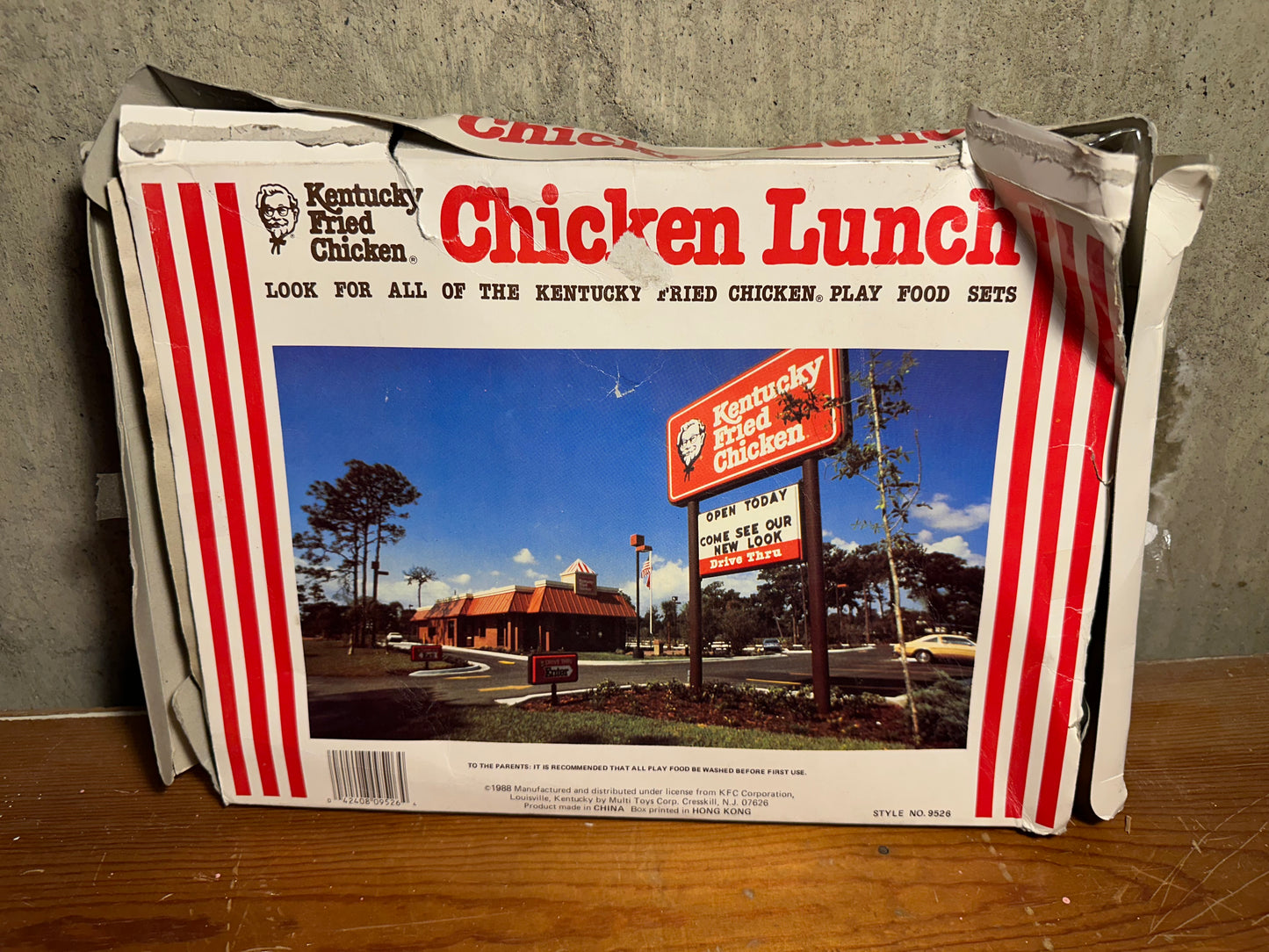 KFC Chicken Lunch Playset Realistic Play Food