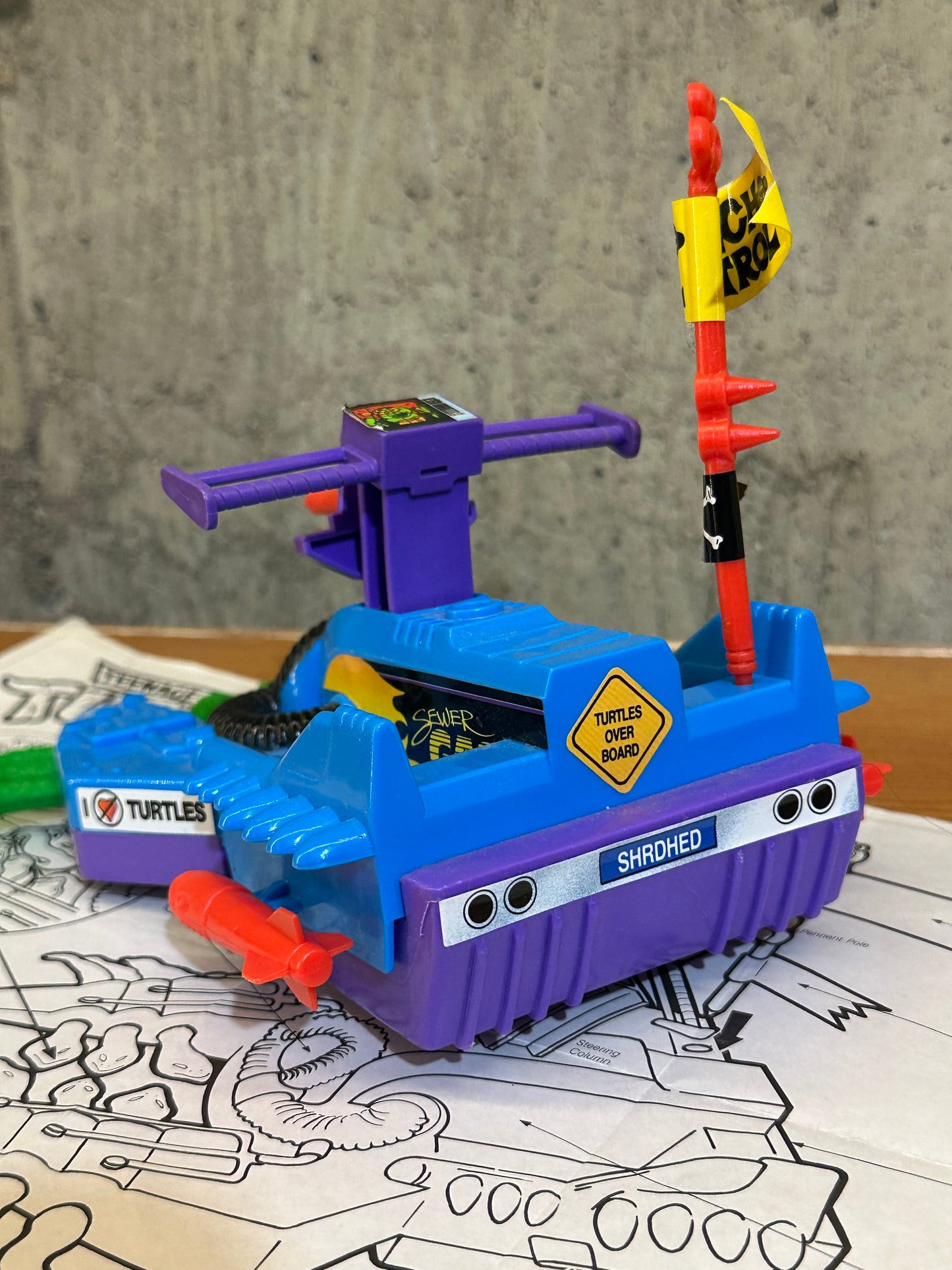 Footski TMNT Complete Ninja Turtles Villain Vehicle