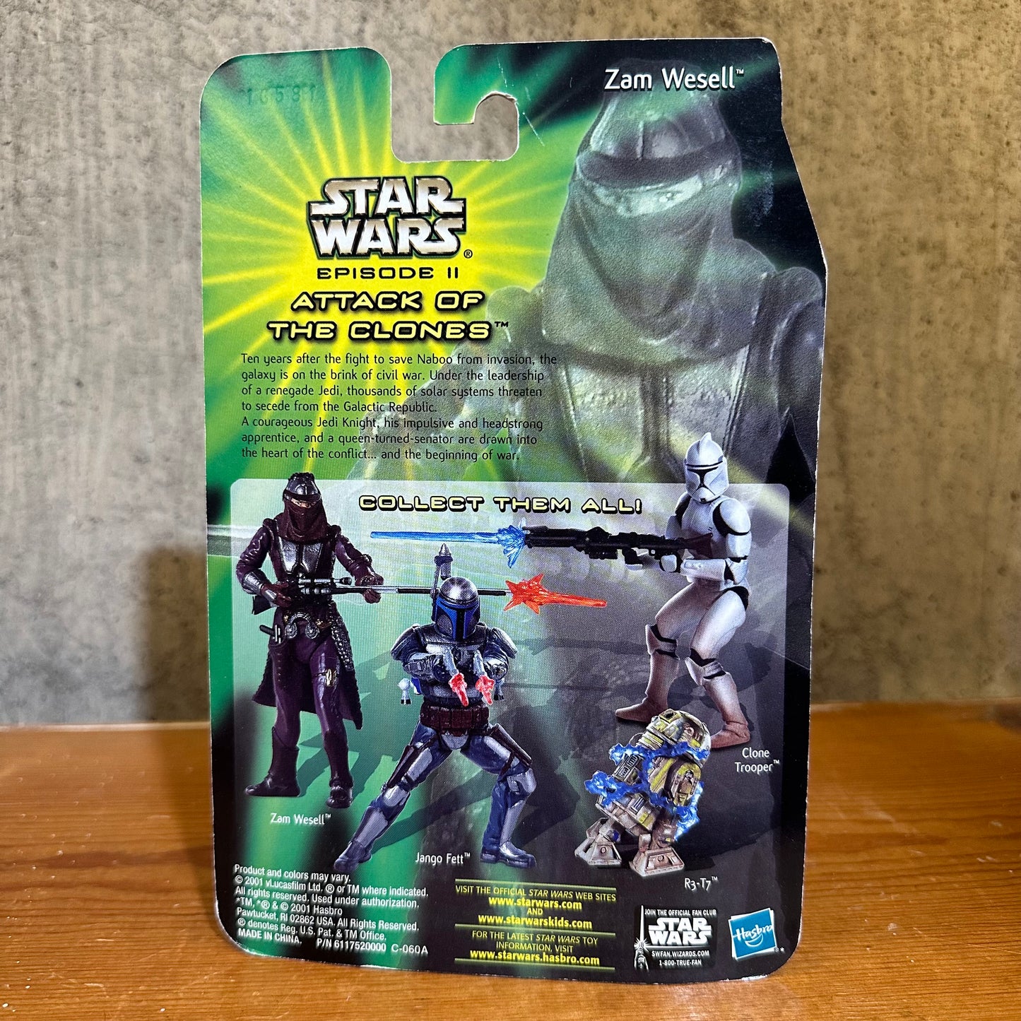Zam Wesell Star Wars Sneak Preview 3.75” Action Figure Toy MOC
