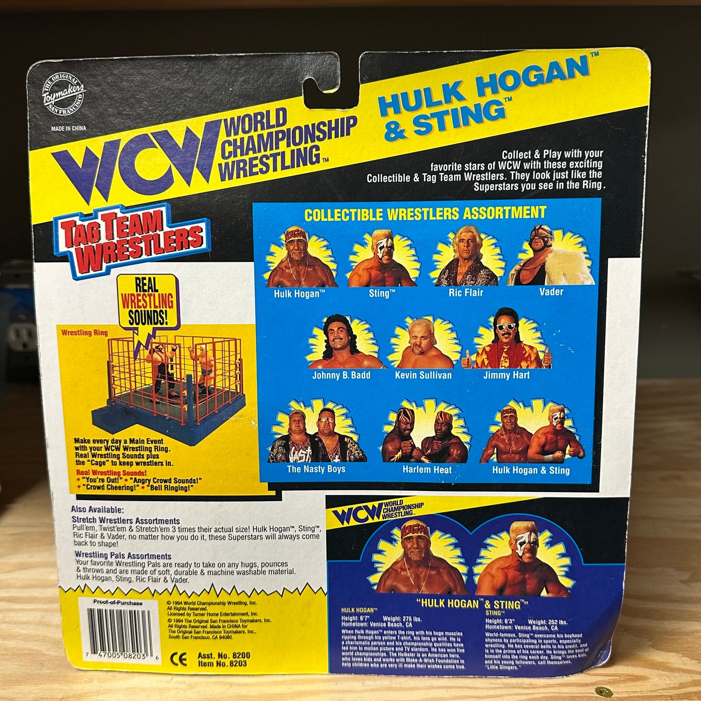 1994 WCW Hulk & Sting Wrestling Action Figure Toy 2-Pack WWE