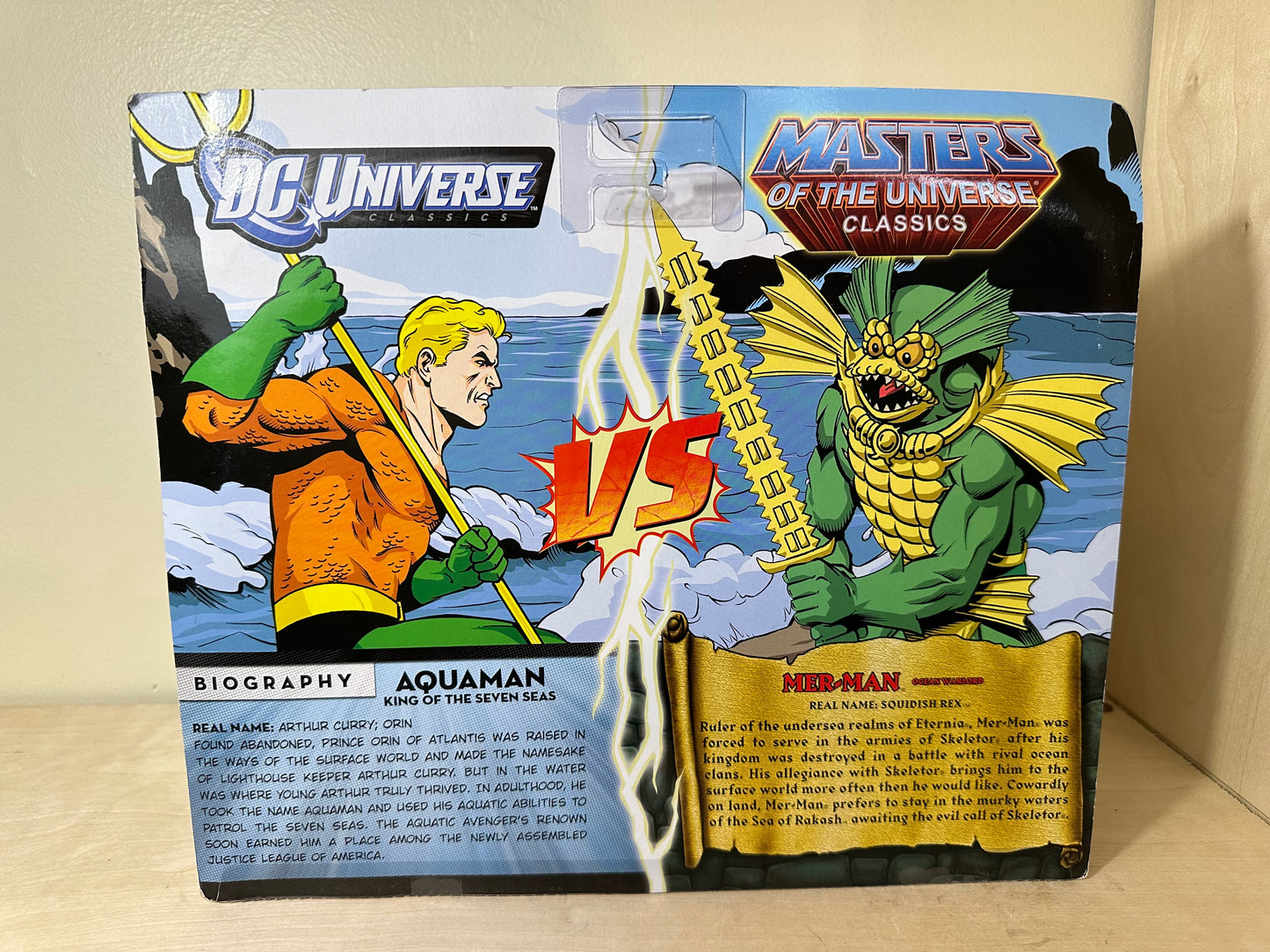 DC Comics Universe VS MOTU Aquaman Vs Mer-Man MOTUC Sealed Action Figure 2-Pack