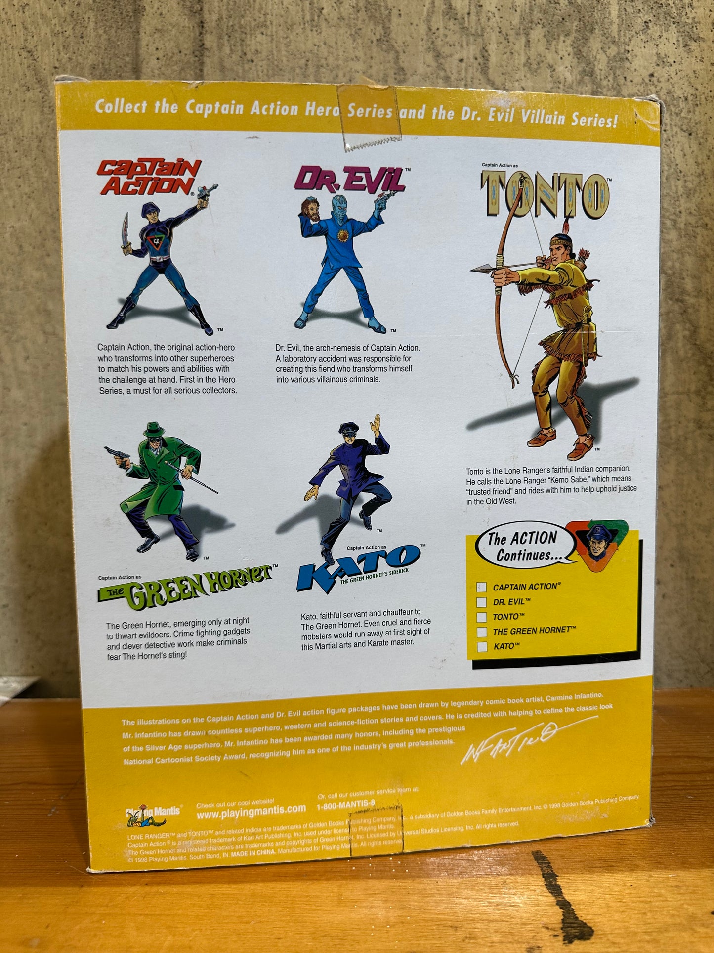 Vintage Captain Action The LONE RANGER Figure 1993 Playing Mantis Open Box Unused Figure 12”