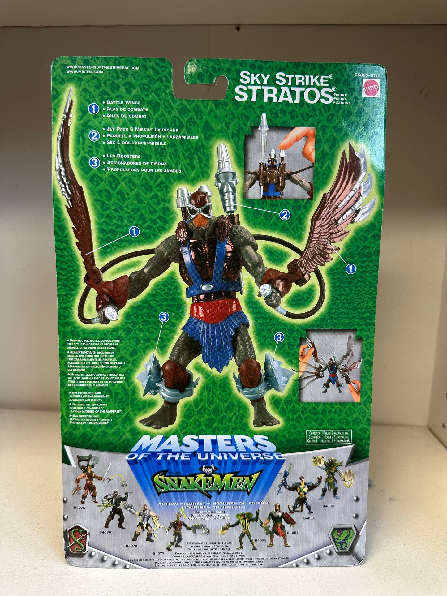 Sky Strike Stratos MOC MOTU Snakemen He-Man Action Figure Toy