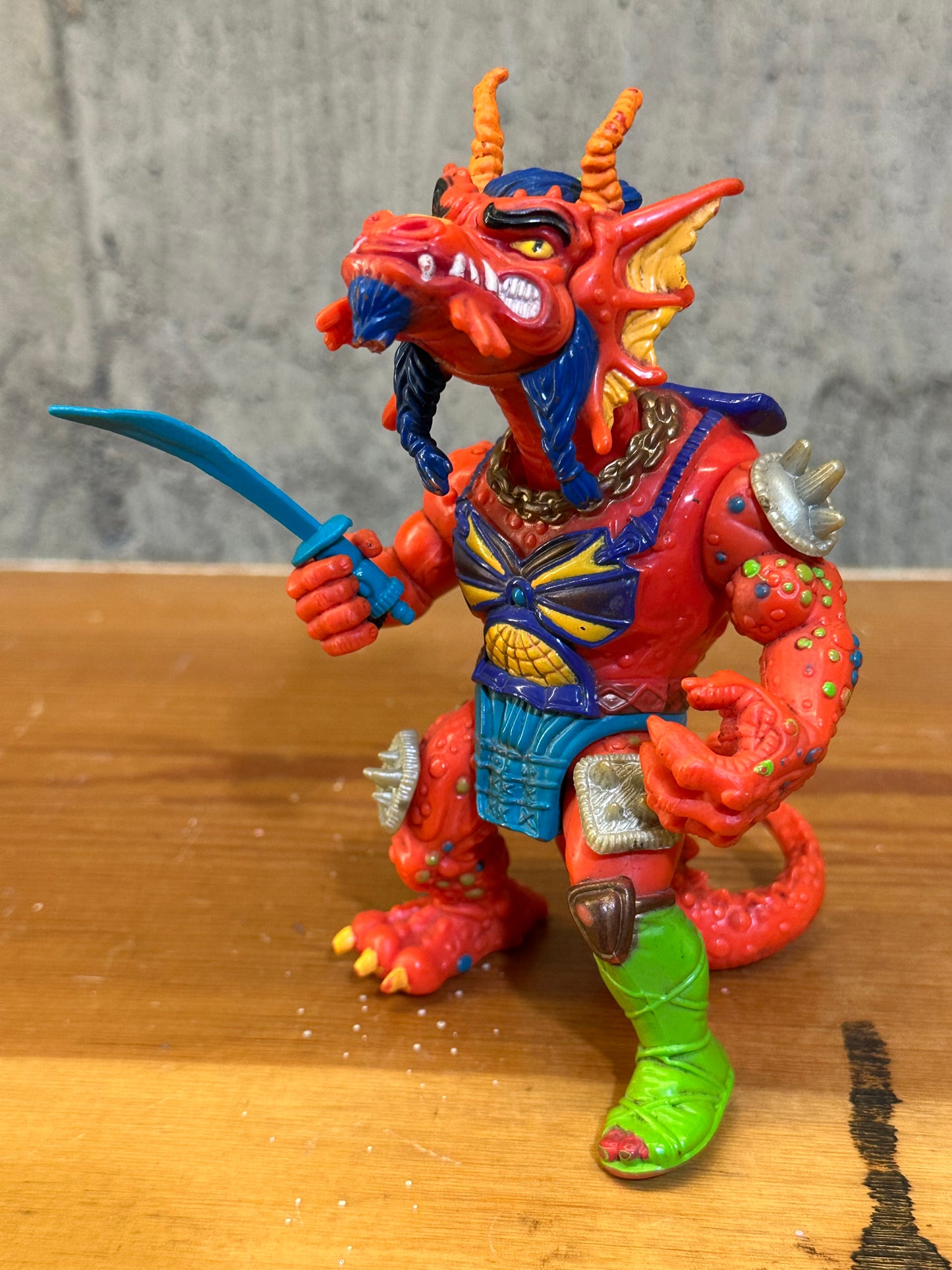 Broken Hot Head TMNT 1992 Ninja Turtles Action Figure Toy