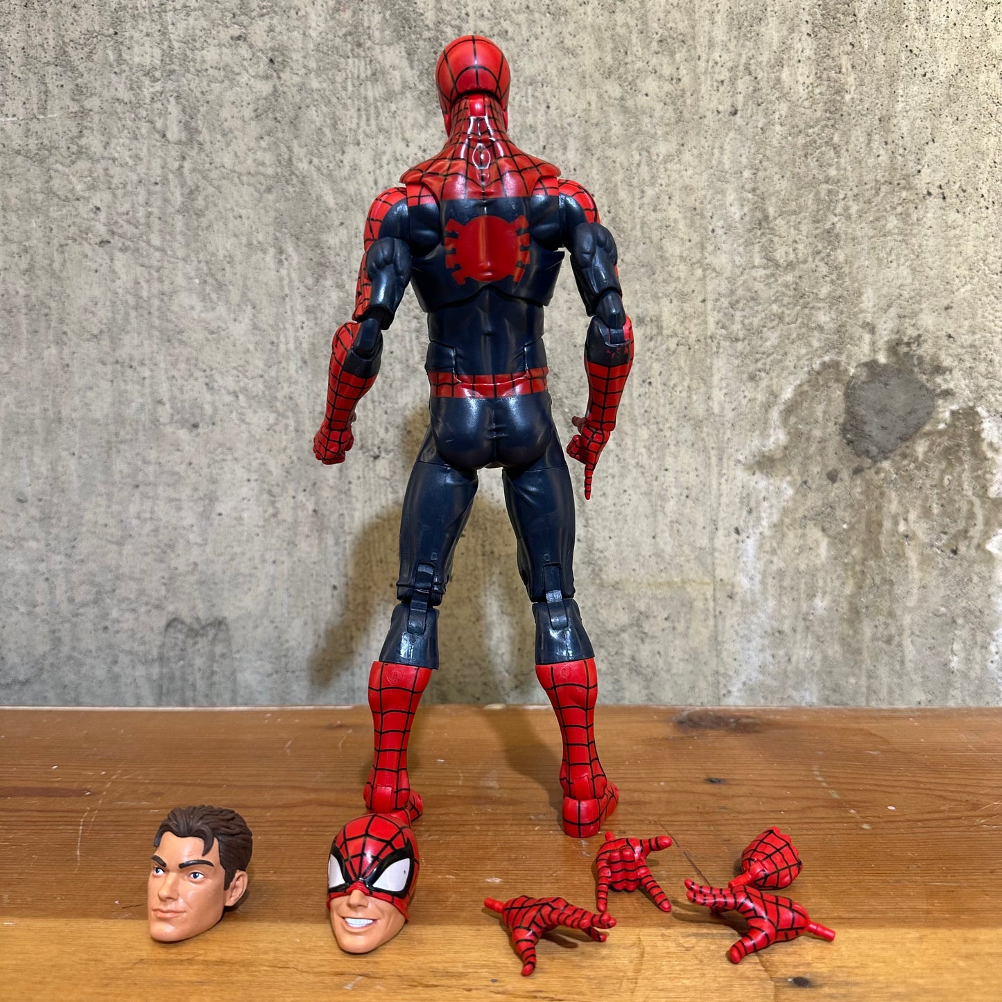 Spider-Man Marvel Legends 12” Action Figure w/ Alternate Head & Hands