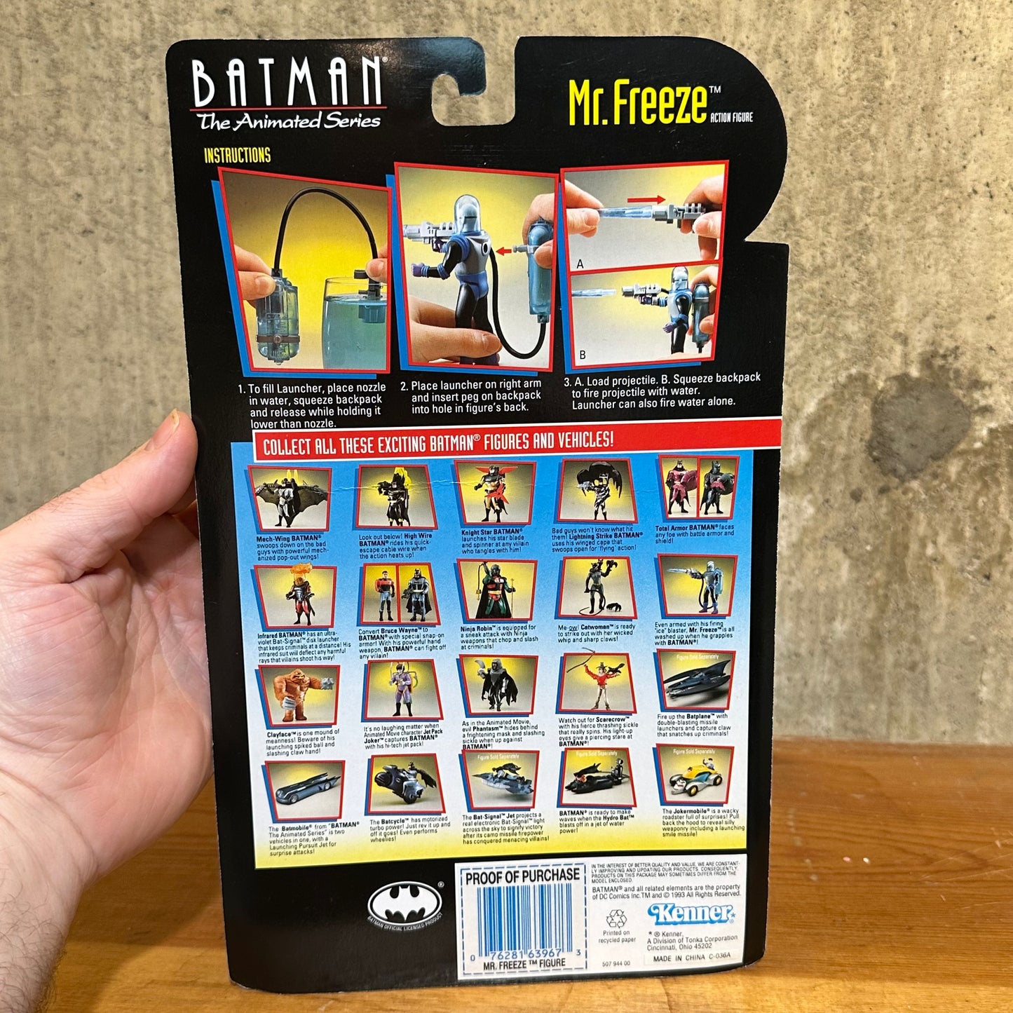 Mr. Freeze Batman Animated Series Kenner DC Comics Sealed MOC Action Figure Toy 1993
