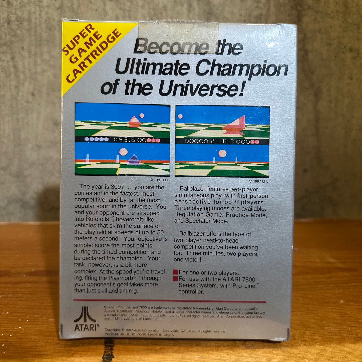 Ballblazer Atari 7800 Sealed Video Game