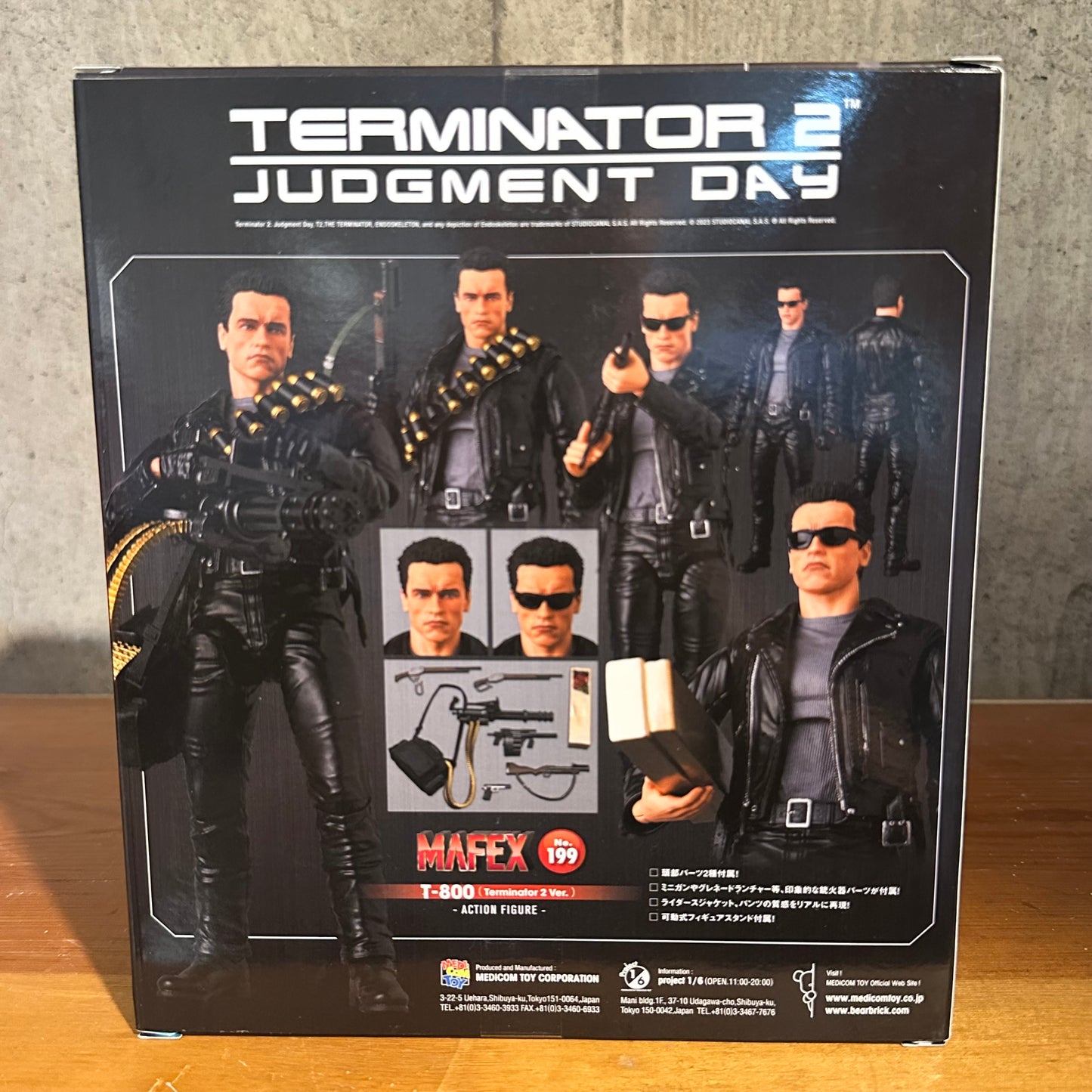 T-800 Mafex Terminator 2 Sealed Aftion Figure Medicom Toy No. 199