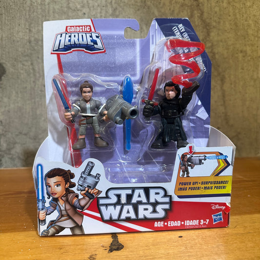Rey and Kylo Ren Star Wars Galactic Heroes Sealed