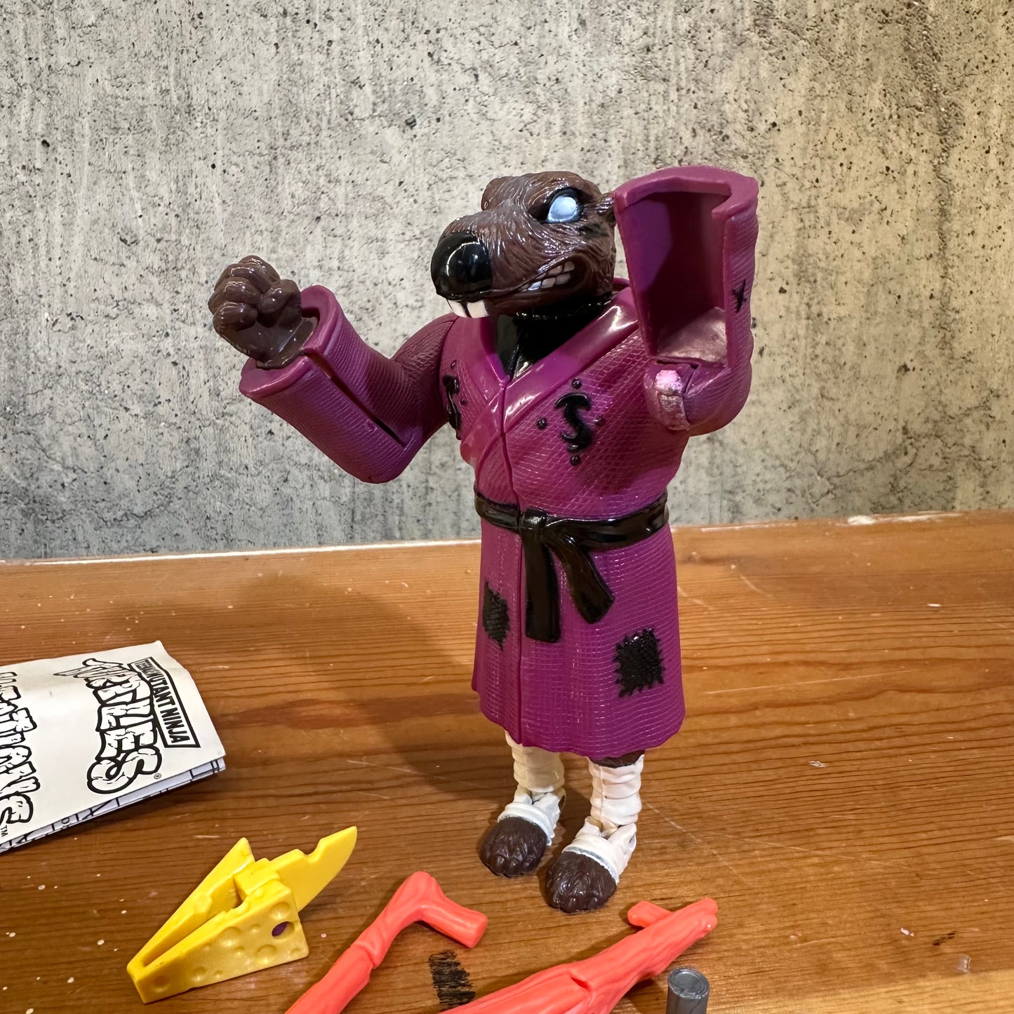 Mutations Splinter Complete Vintage Ninja Turtles Action Figure Toy Broken Arm