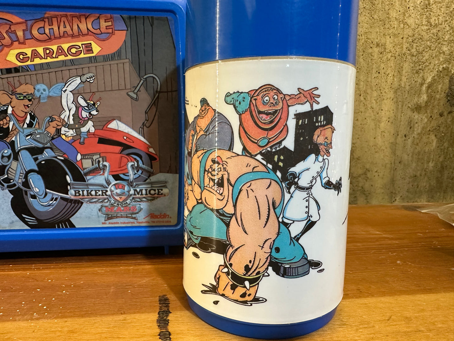 Biker Mice From Mars Aladdin Lunchbox Complete with Thermos 1994