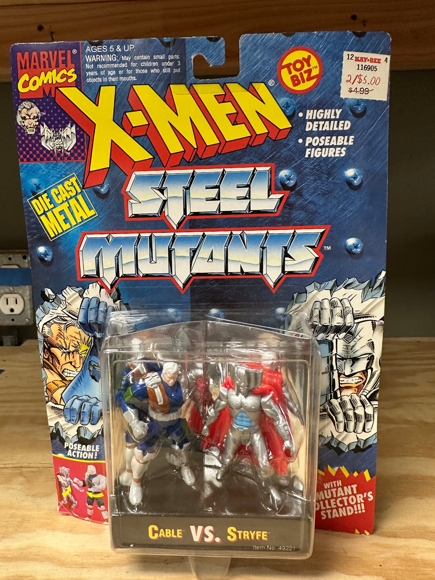Steel Mutants Cable Vs Stryfe Die Cast Marvel Figures X-Men