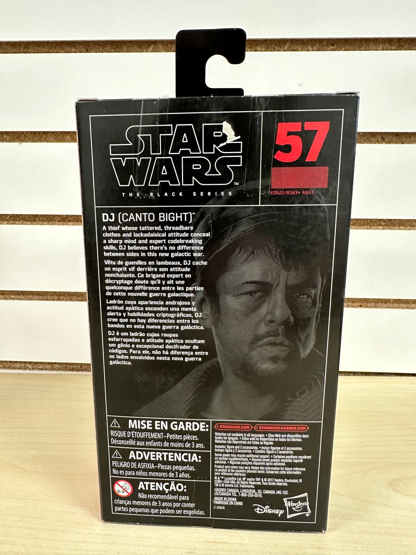 DJ Canto Bight Star Wars Black Series 6” Action Figure Toy