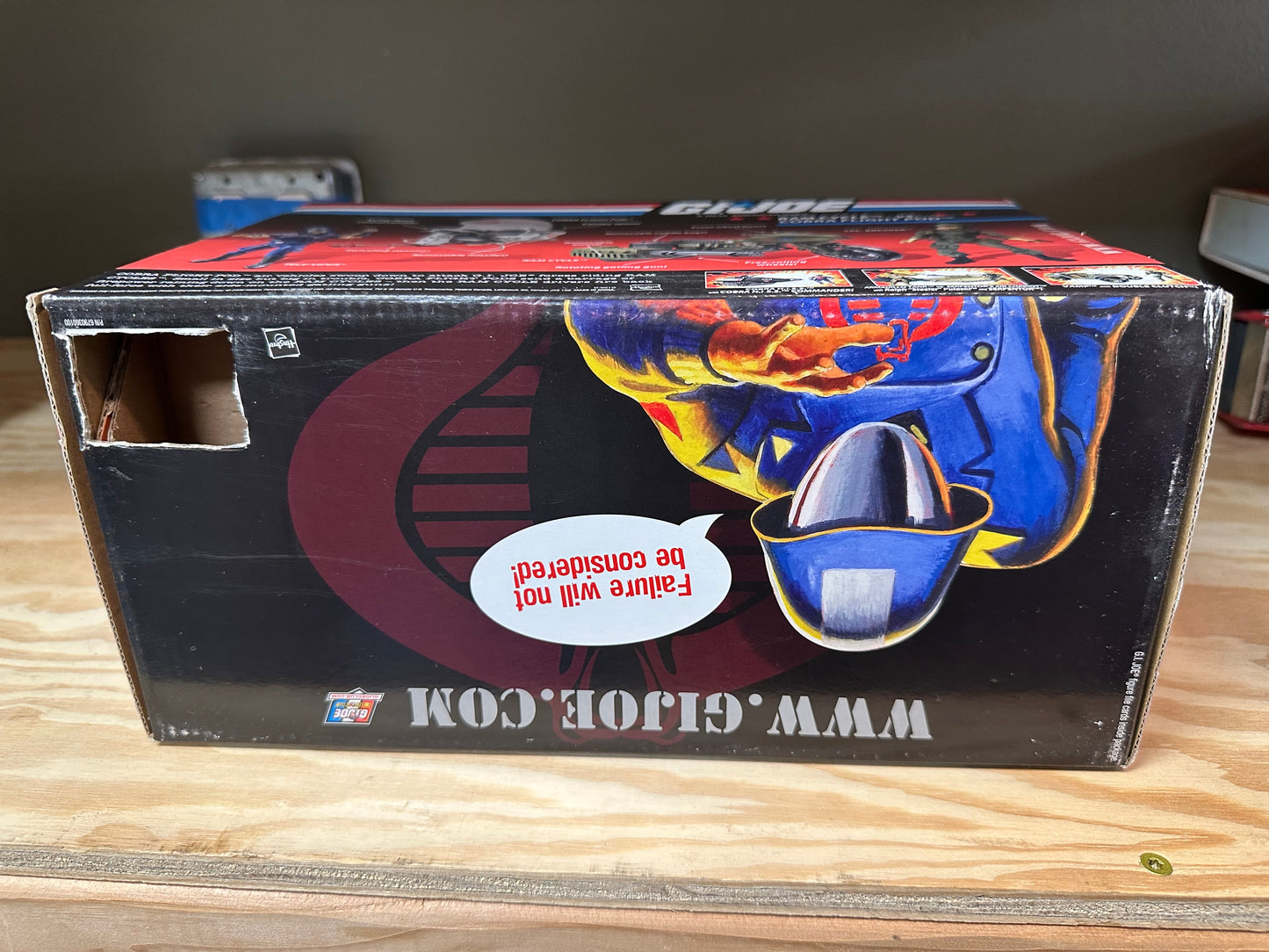 GI Joe 25th Anniversary Flight Pod Vs RAM Cycle Unused Cut Pop Action Figure Toy