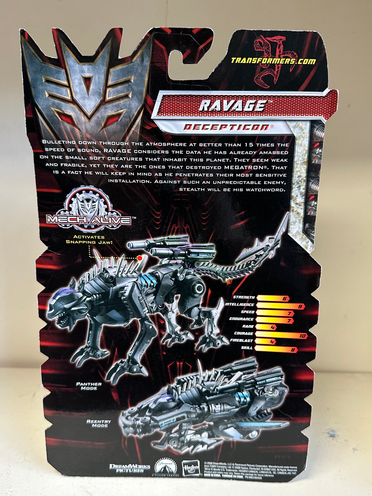 Ravage Decepticon Movie Transformers ROTF Deluxe Class Action Figure