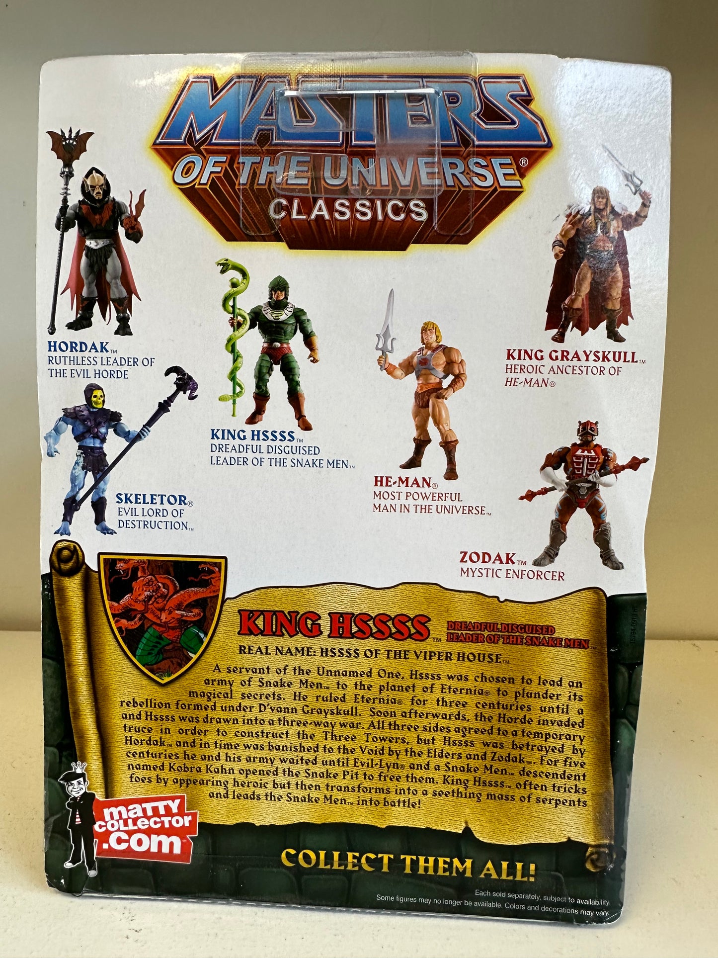 MOTUC Kind Hssss Snakemen Sealed He-Man Action Figure Toy Mattel MOTU