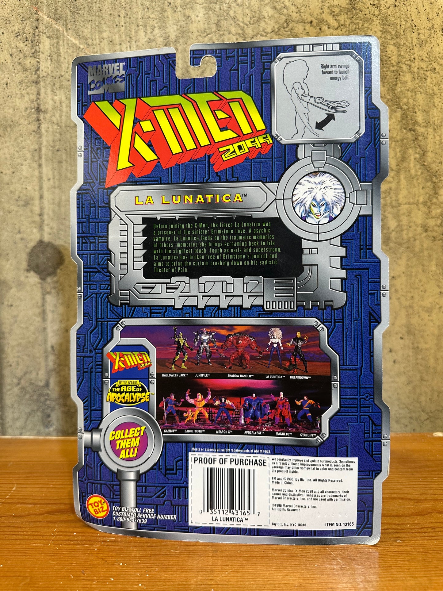La Lunatica Marvel Super Heroes X-Men 2099 On Card BRAND NEW 1996.