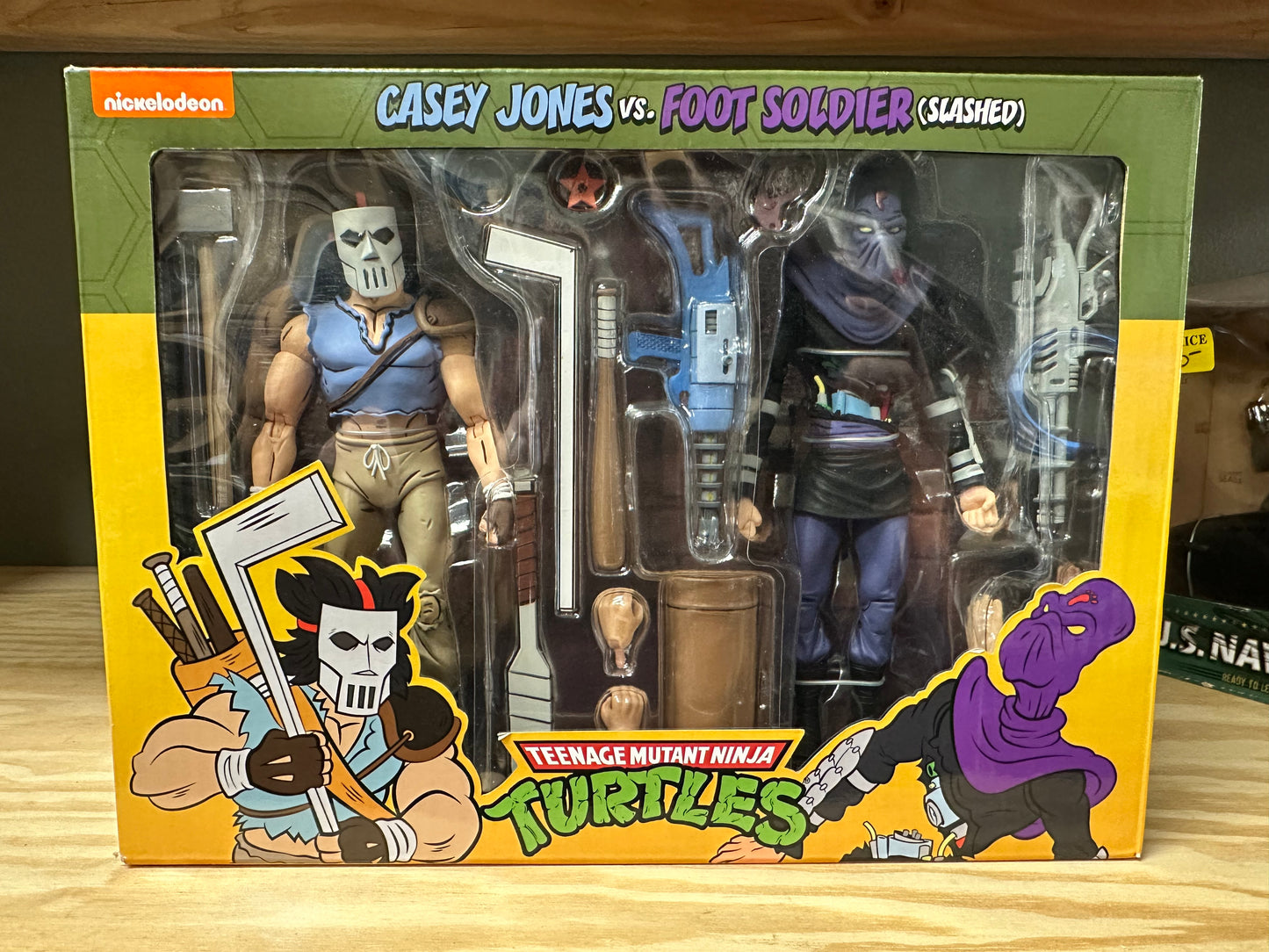 Casey Jones Slashed Foot Soldier Neca TMNT 2-Pack Sealed Ninja Turtles