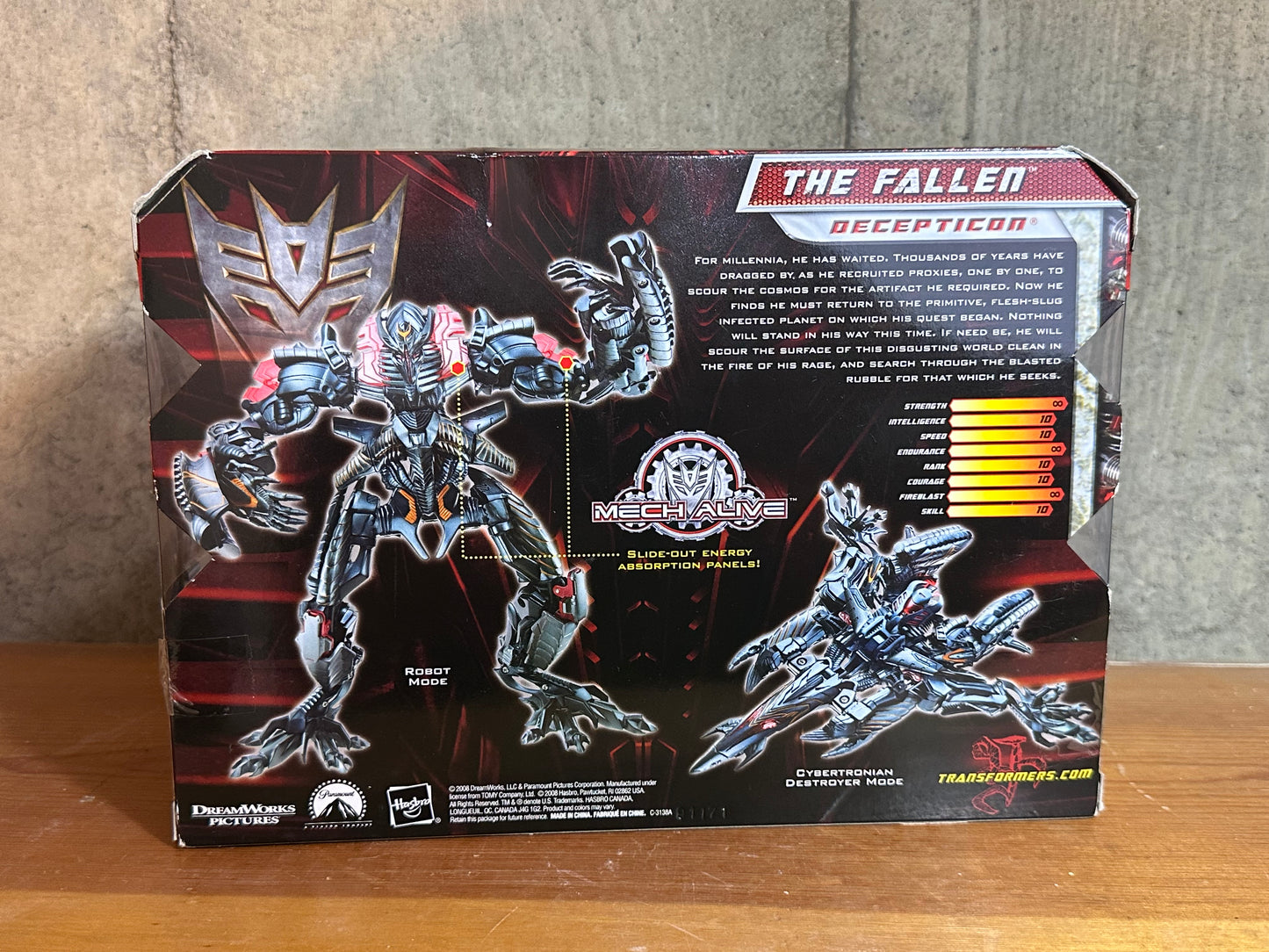 Transformers ROTF the Fallen Sealed Voyager Class