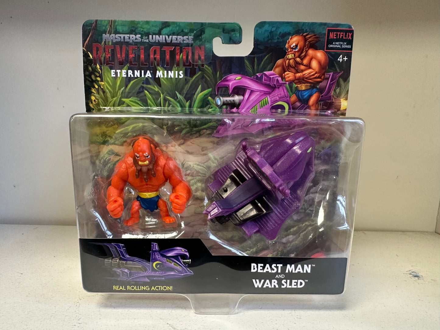 Beast Man and War Sled MOTU Eternia Minis Sealed Netflix Series