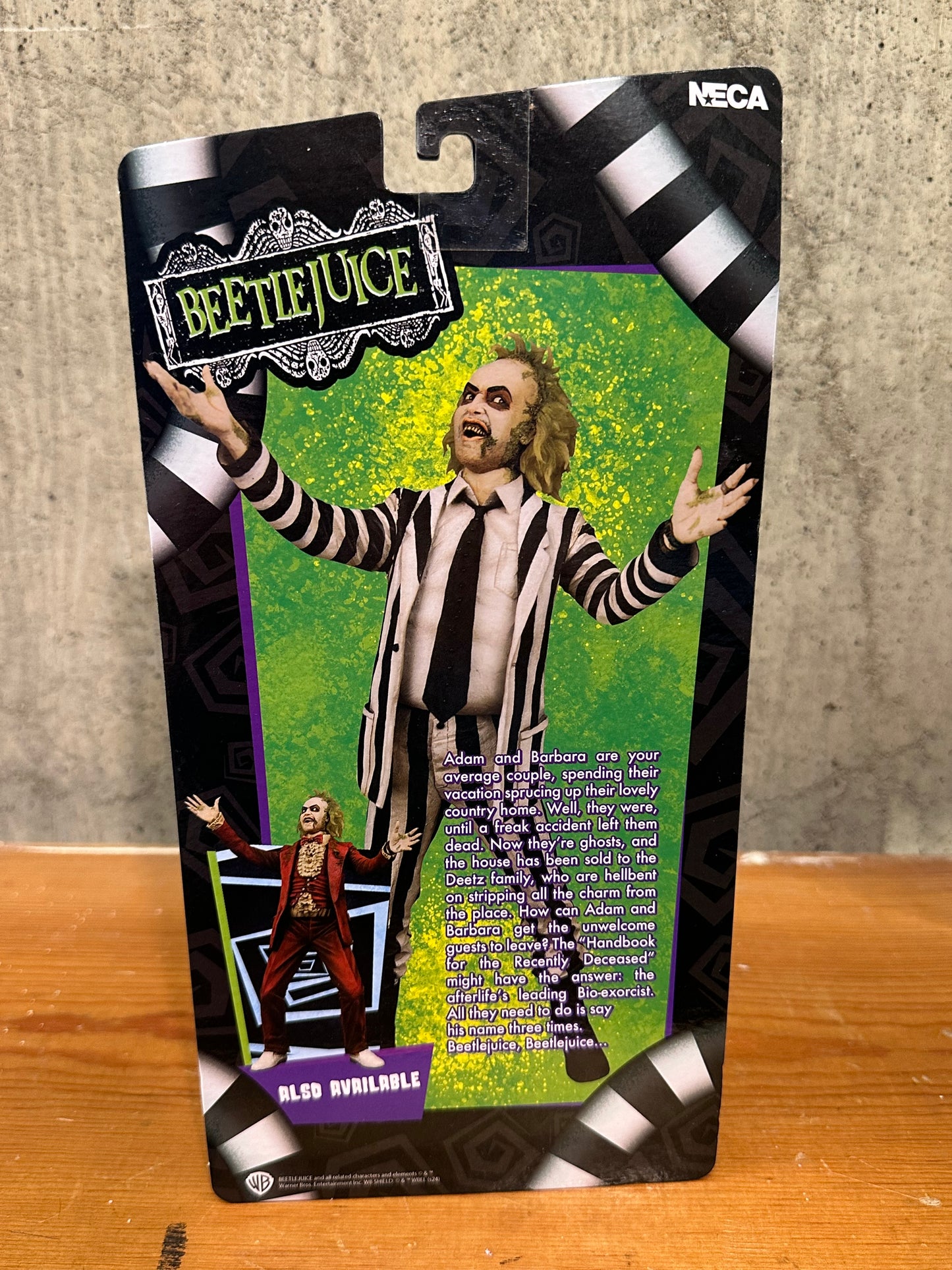 Beetlejuice Striped Suit Neca Action Figure Sealed Toy Collectible