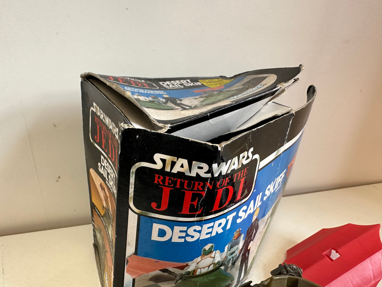 1983 Star Wars Minirig Desert Sail Skiff Vehicle Kenner Complete with Box