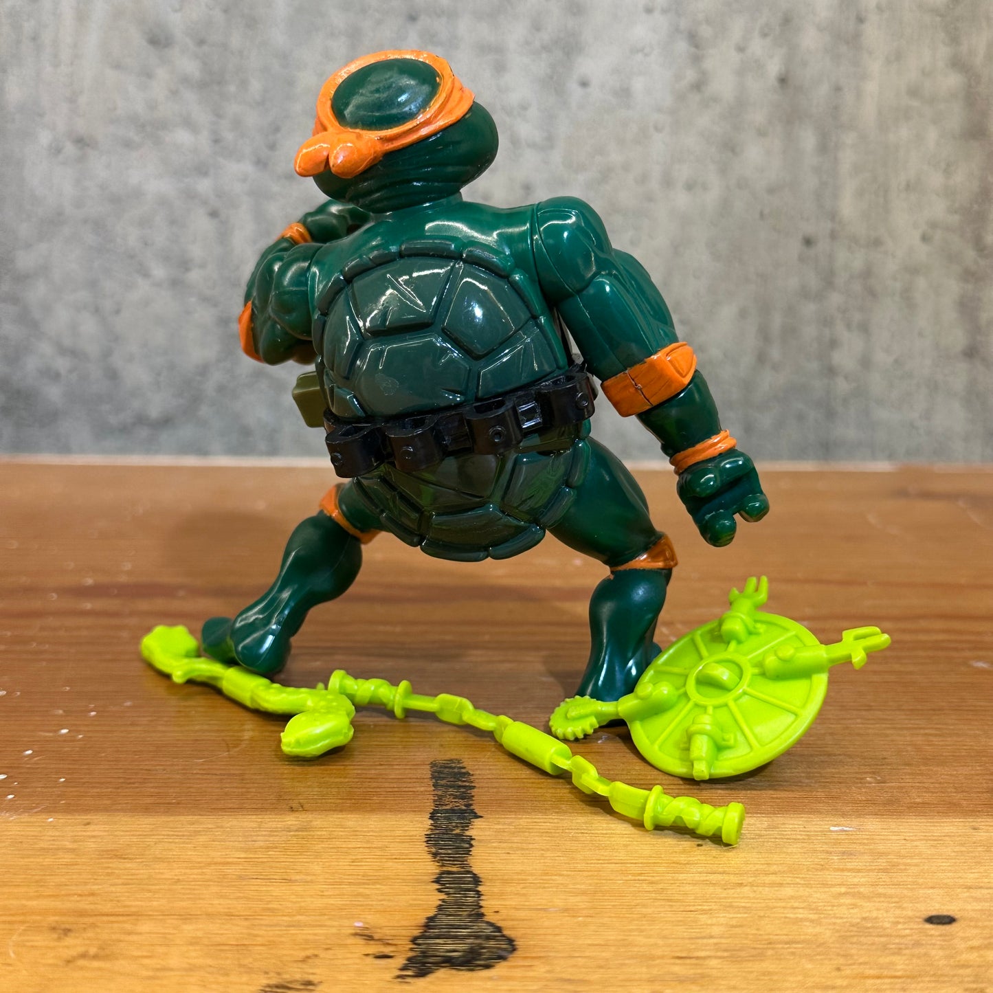 Wacky Action Michaelangelo TMNT Complete Vintage Ninja Turtles Action Figure Toy