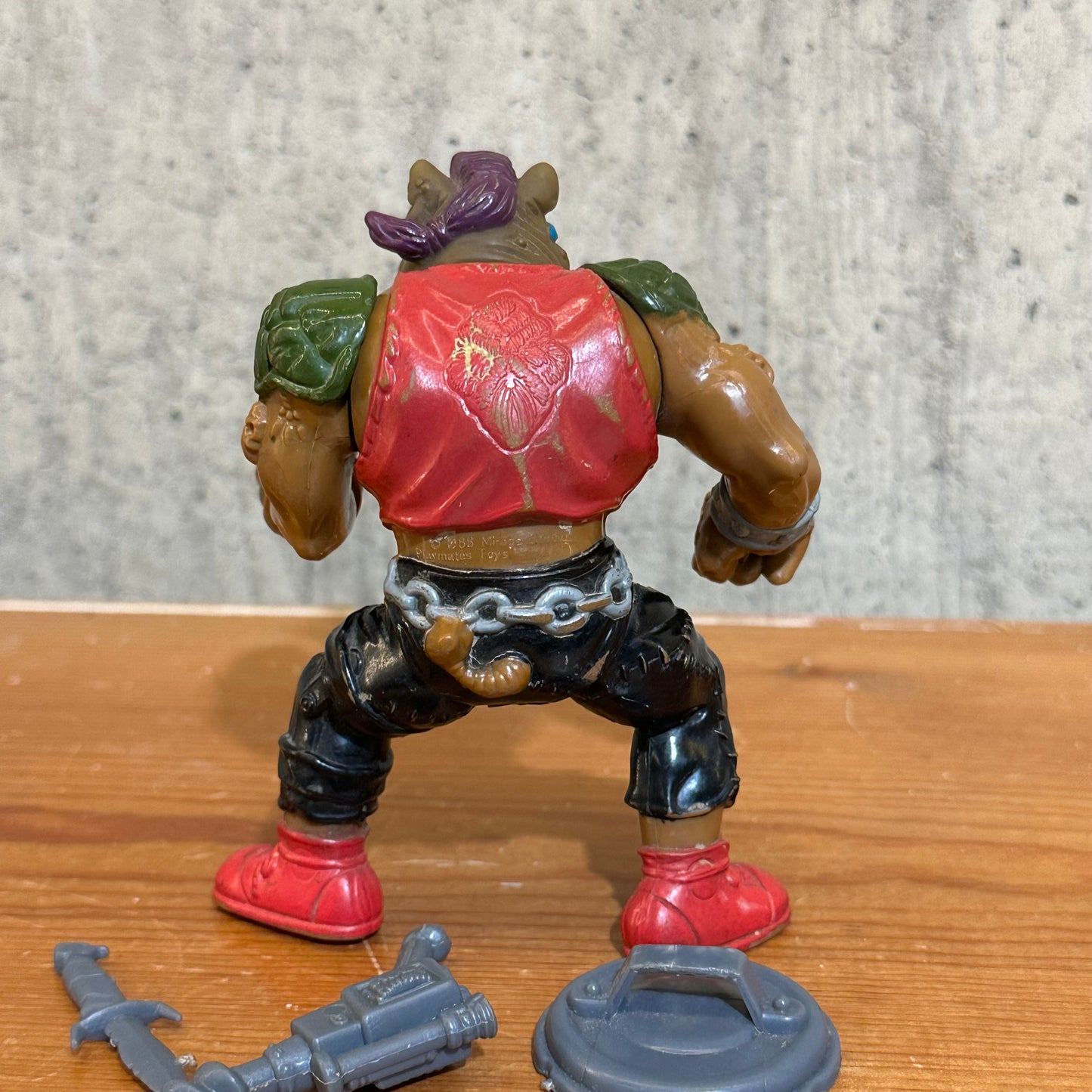 Bebop Soft Head 1988 TMNT Ninja Turtles Vintage Action Figure Toy