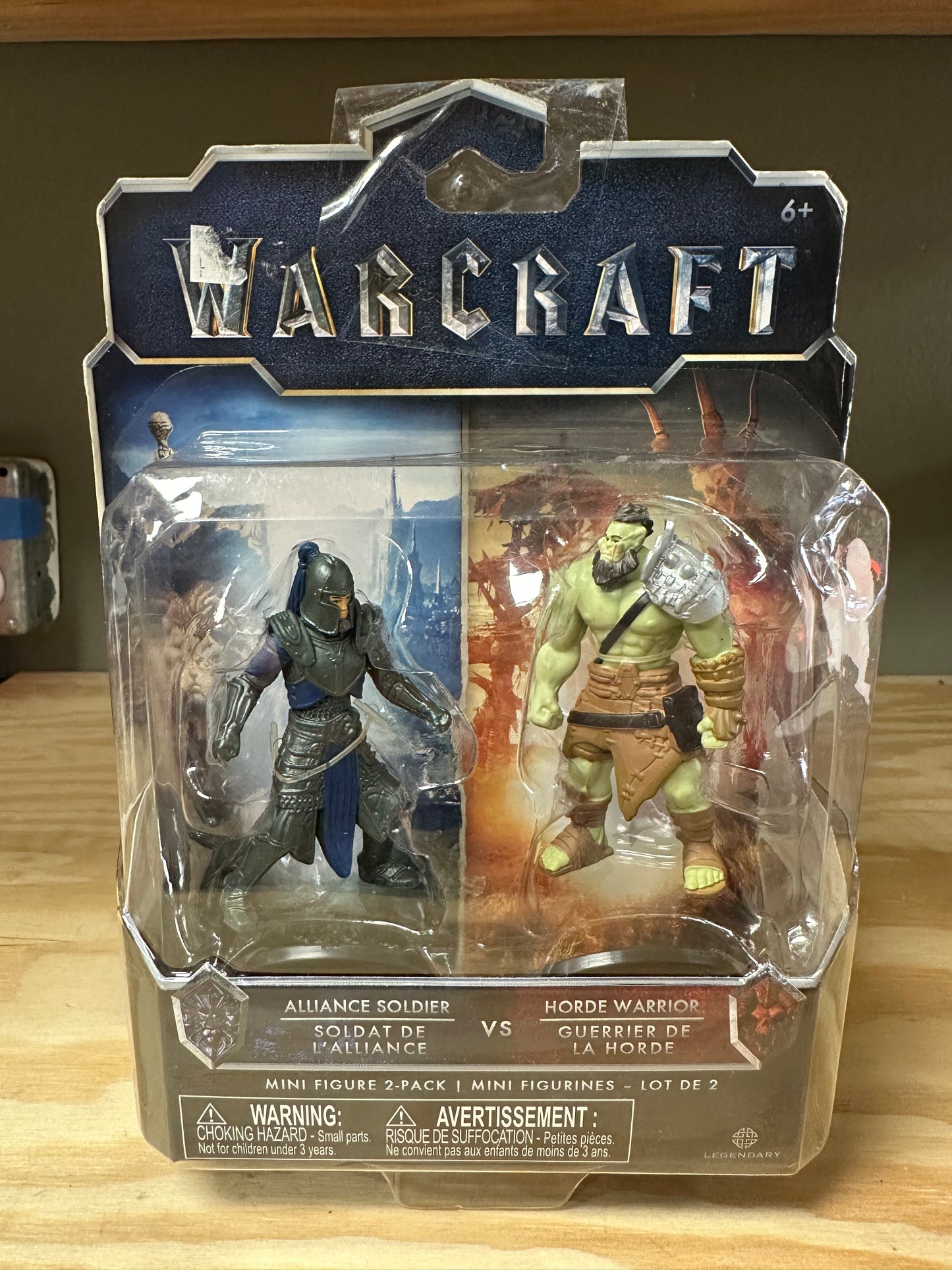 Warcraft Alliance Soldier Vs Horde Warrior Jakks Mini Figure 2 Pack