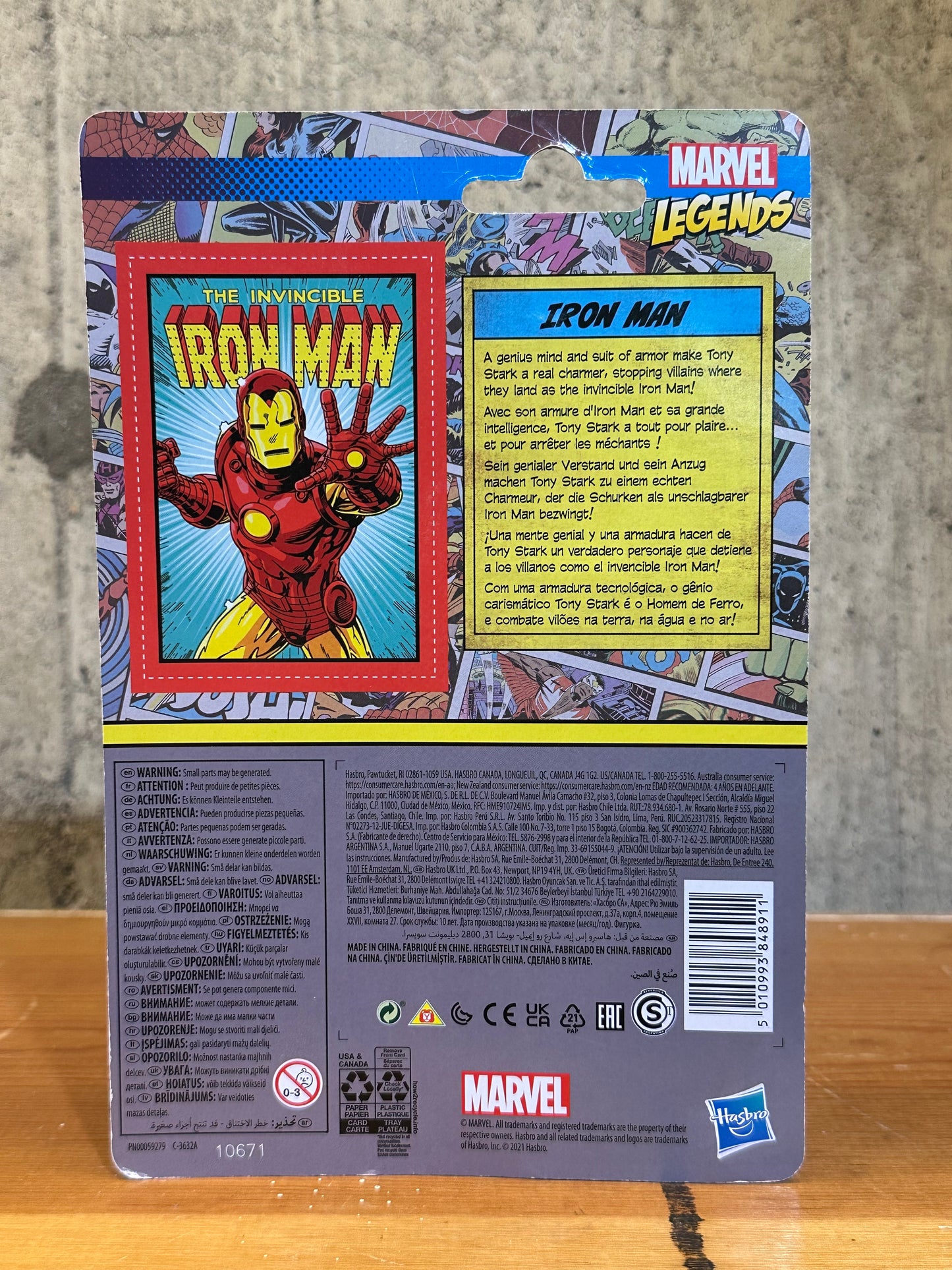 Marvel Legends Iron Man Retro 3.75 Action Figure Hasbro Kenner