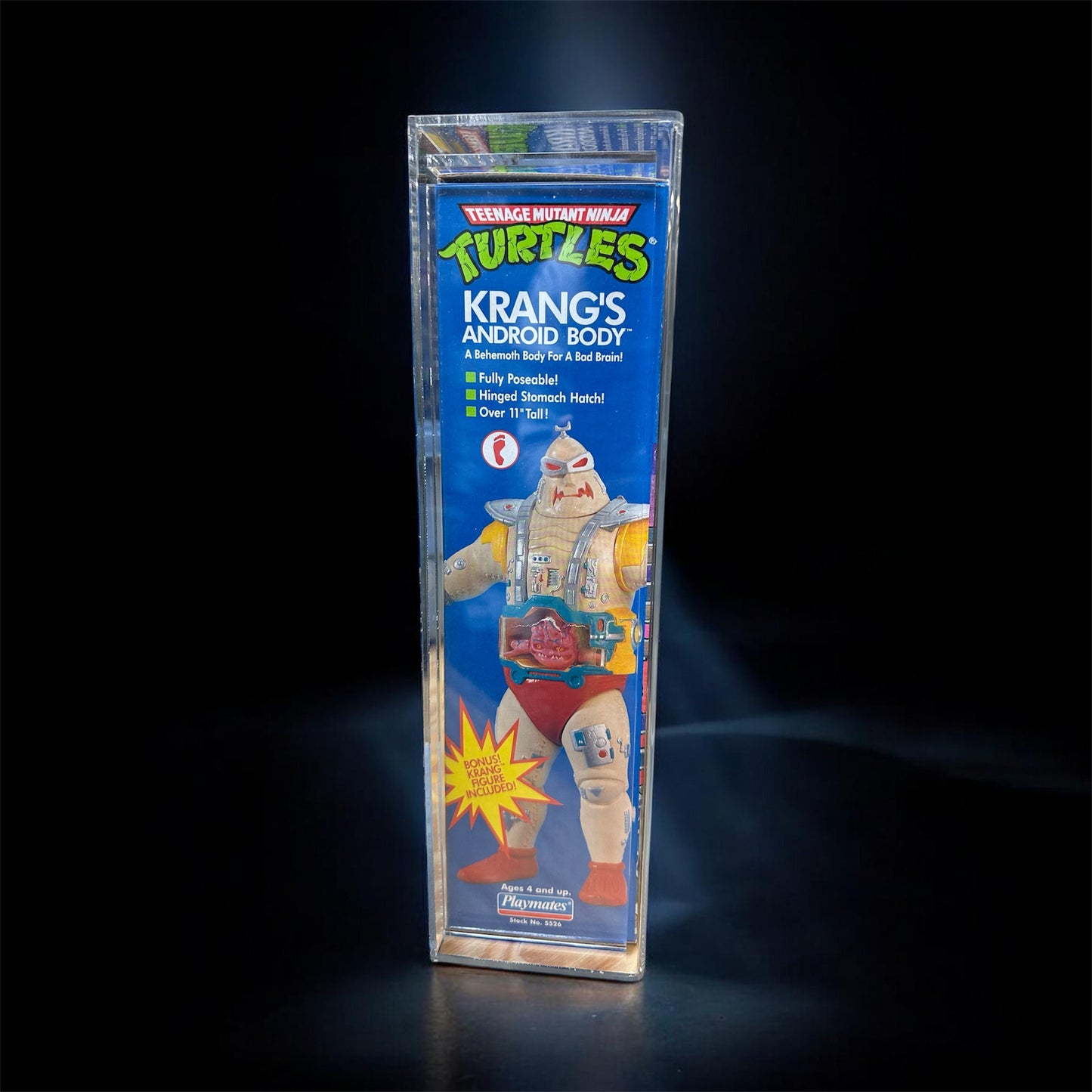 11” Android Krang Sealed AFA 80 Graded TMNT Vintage Ninja Turtles Action Figure Toy