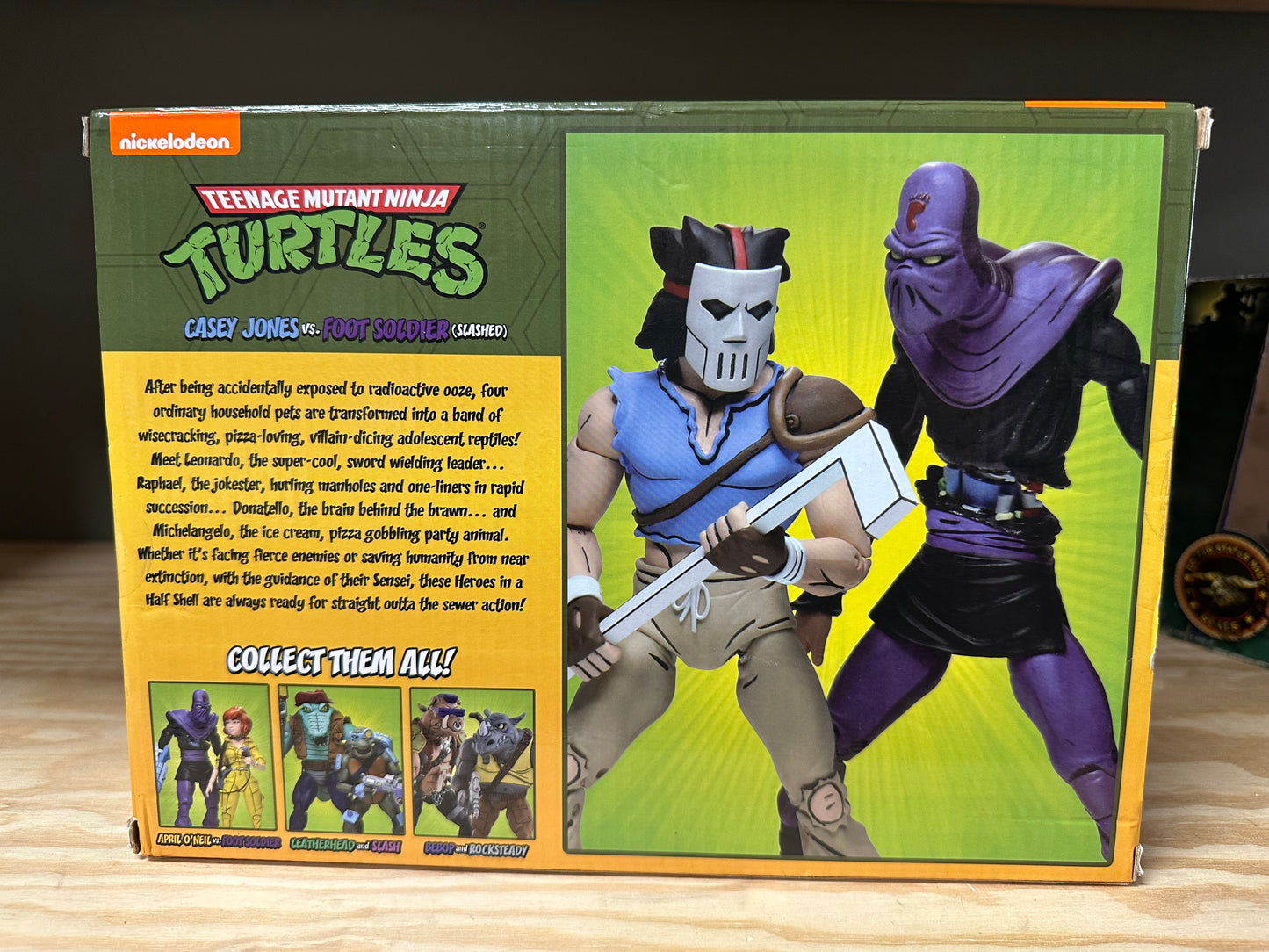 Casey Jones Slashed Foot Soldier Neca TMNT 2-Pack Sealed Ninja Turtles