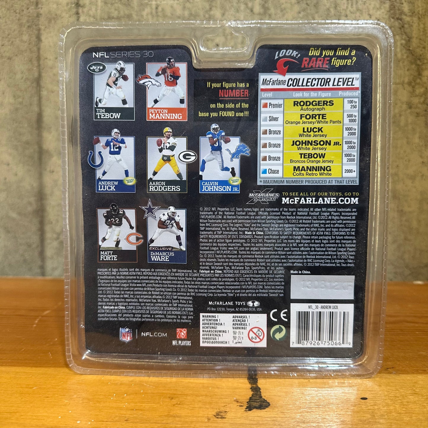 Andrew Luck McFarlane NFL Series 30 Sealed Sports Action Figure Toy