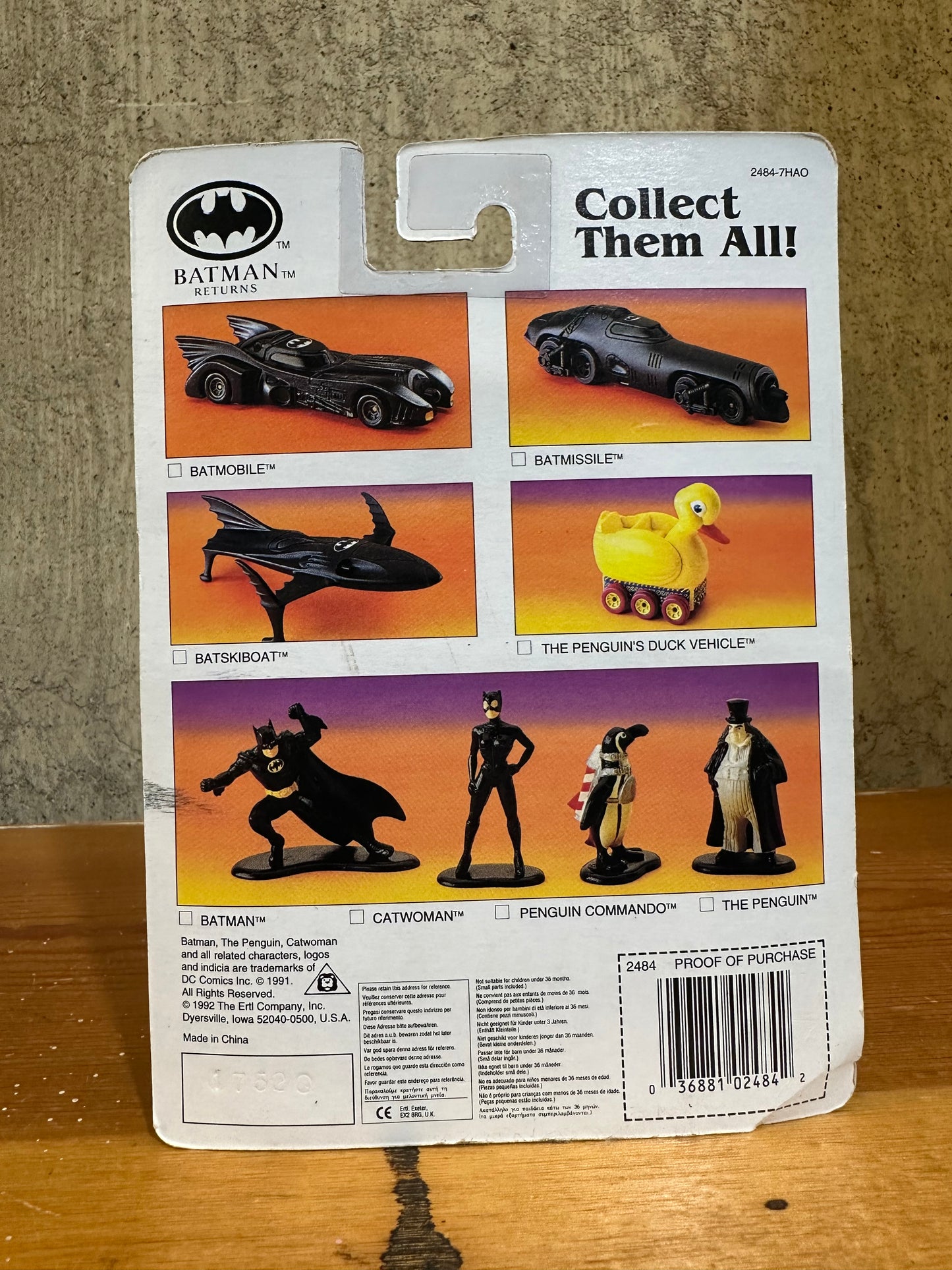 Catwoman ERTL Diecast figure Sealed 1992 DC Comics