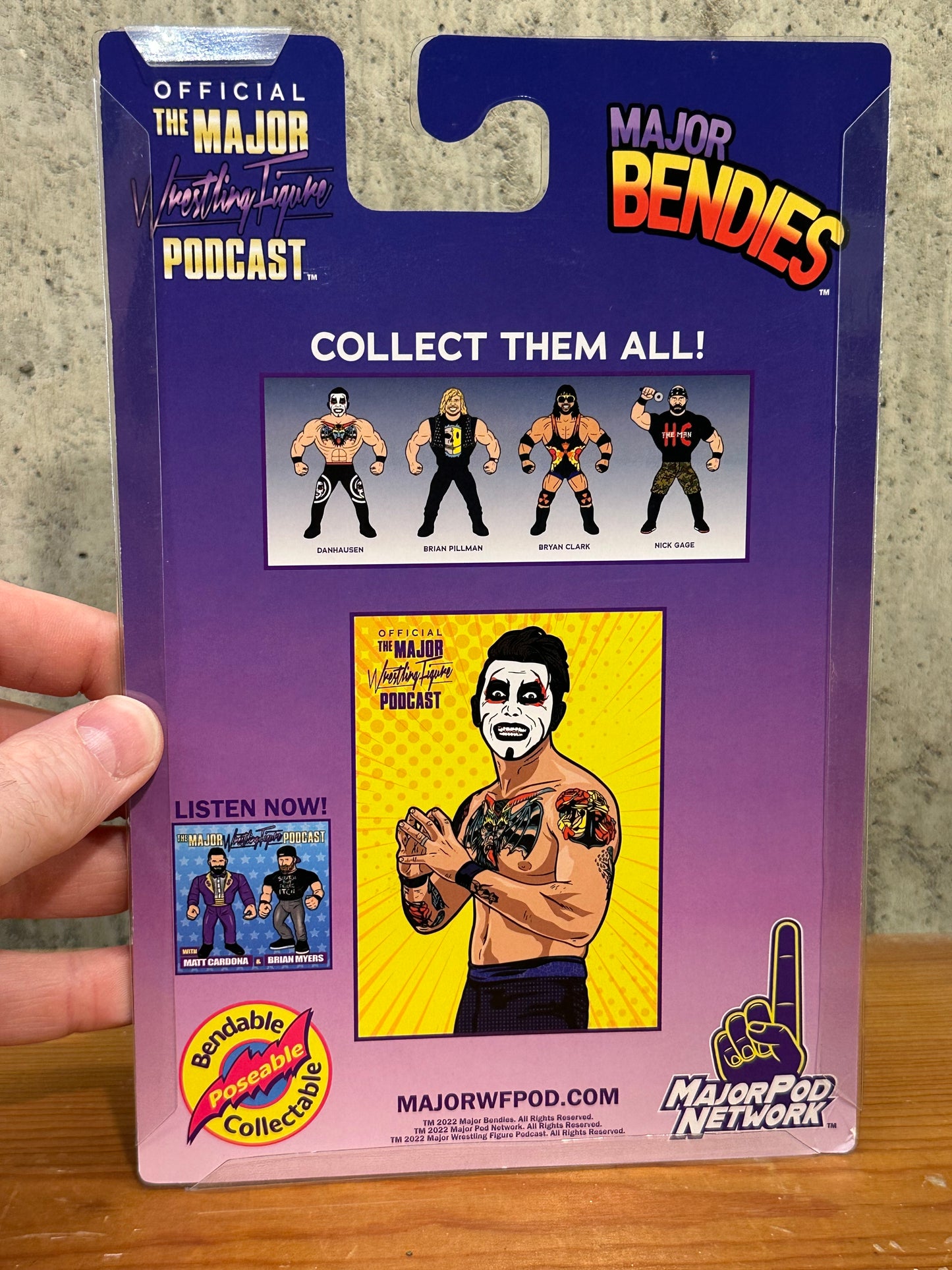 Danhausen Bendy Major Wrestling Podcast Action Figure WWE